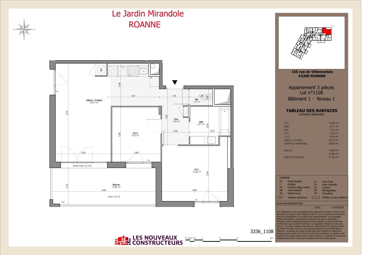 Le Jardin Mirandole - T3