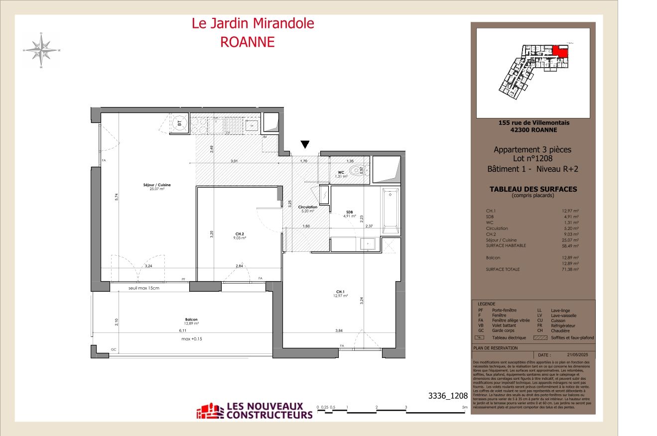 Le Jardin Mirandole - T3