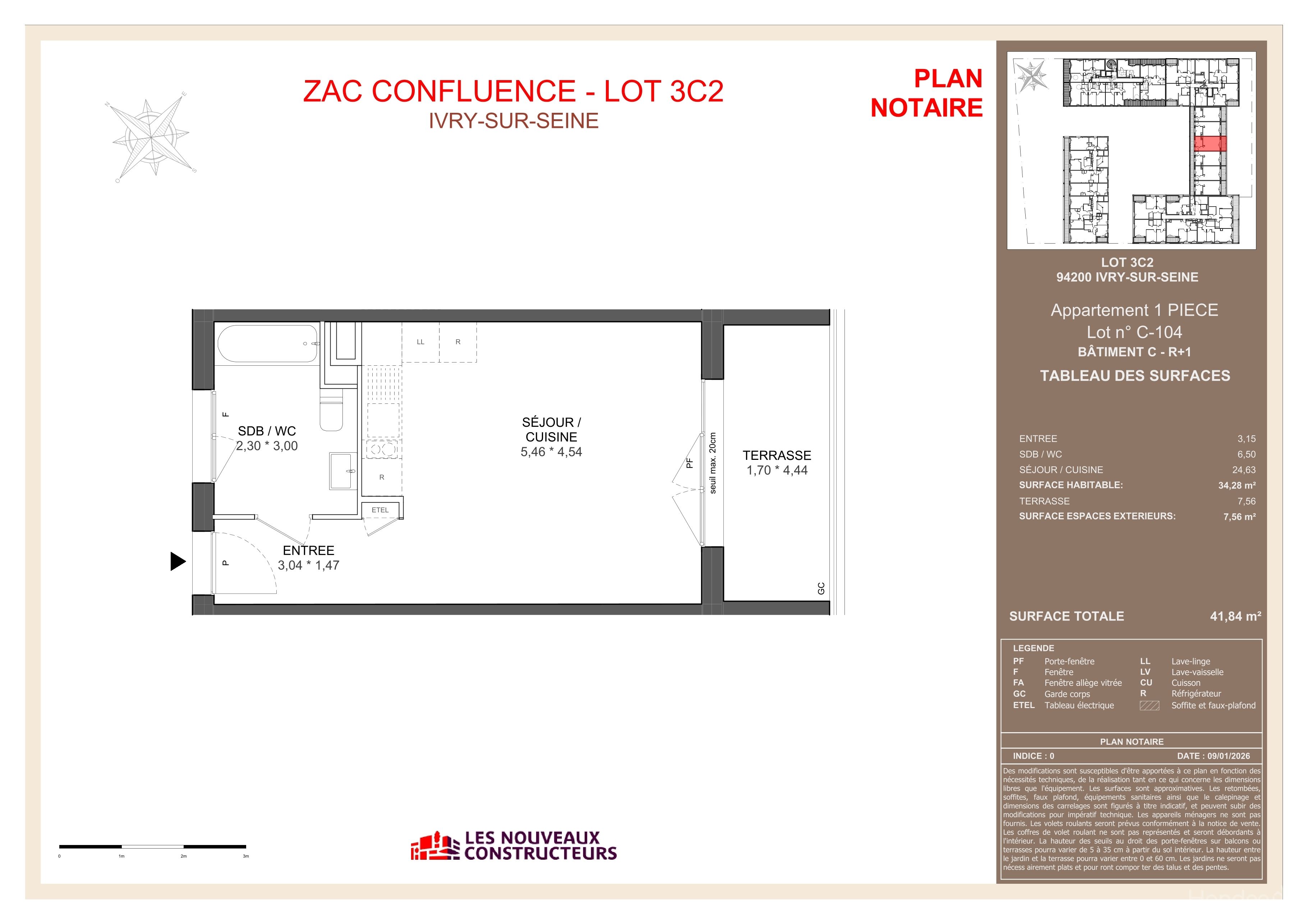 Plantegning for bolig C104