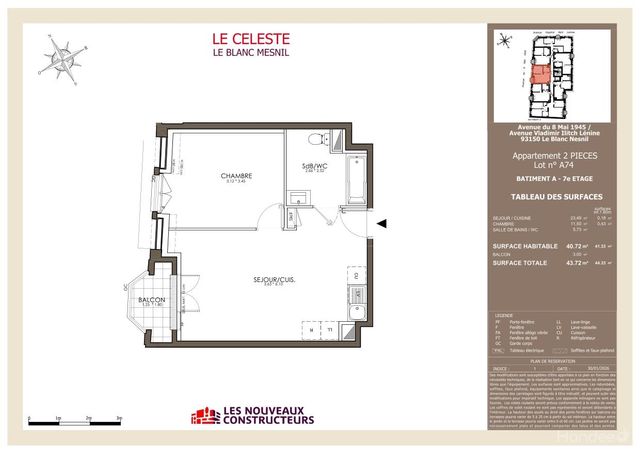 Plan lokalu A74
