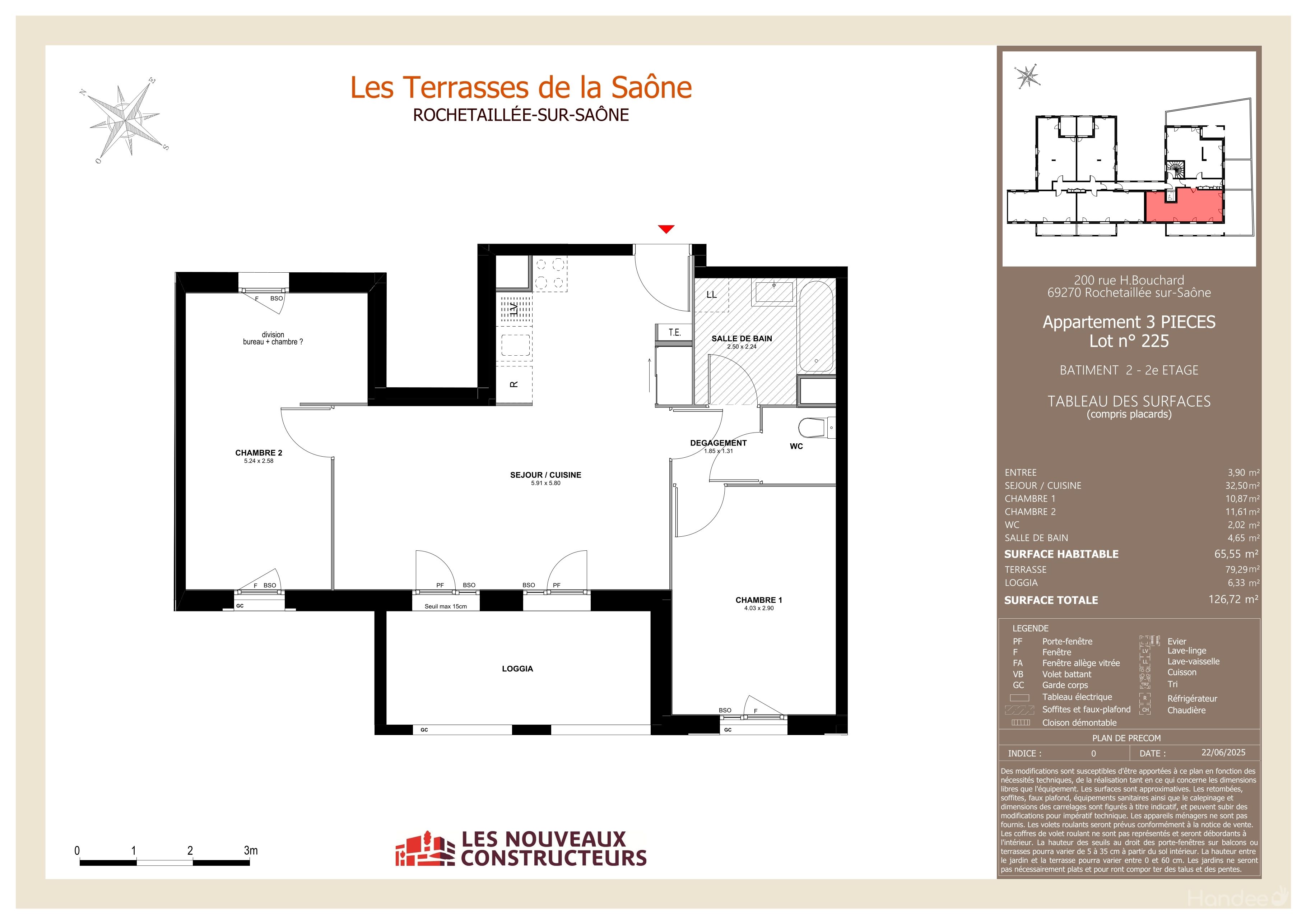 Les Terrasses de la Saône - T3