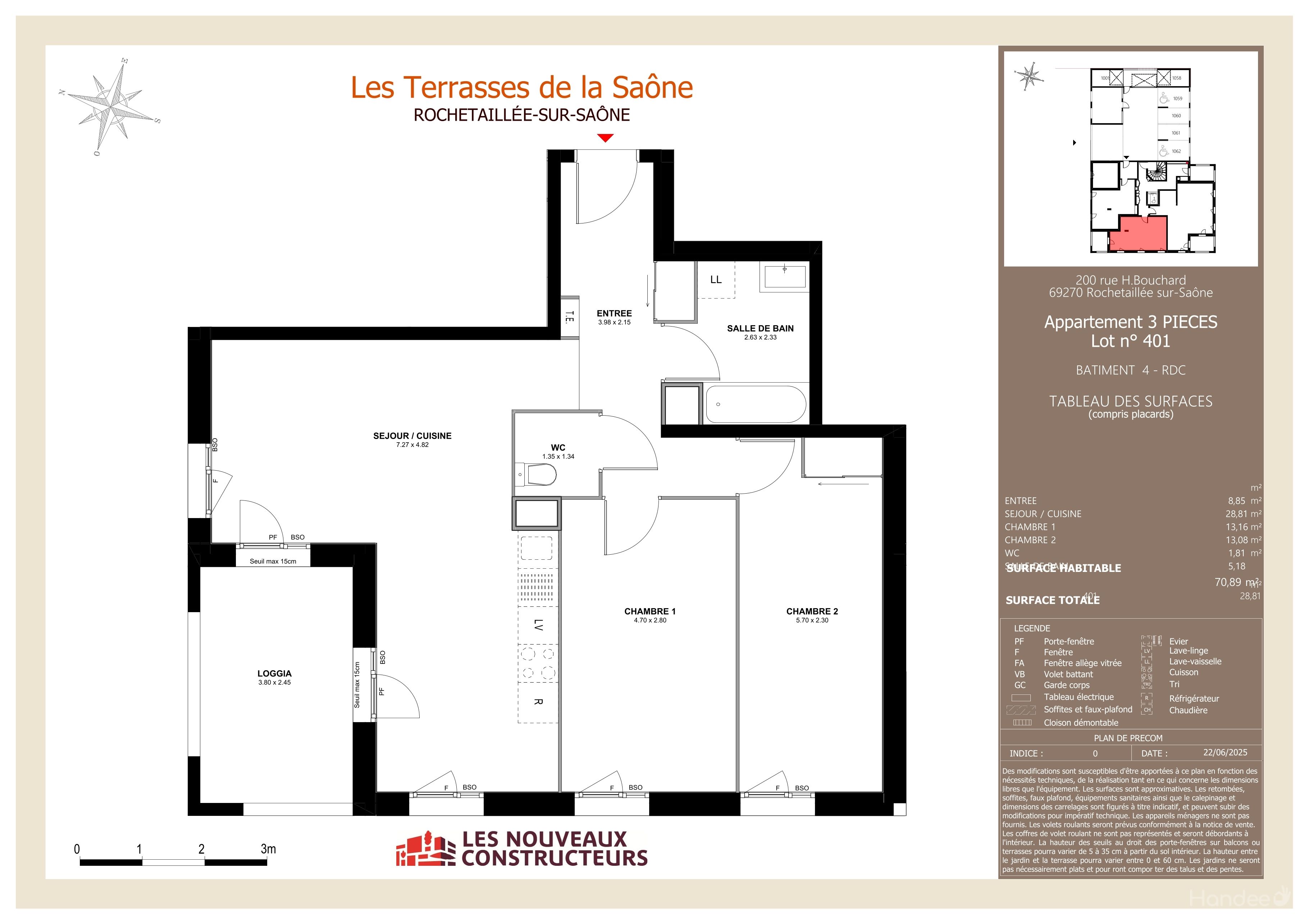 Les Terrasses de la Saône - T3