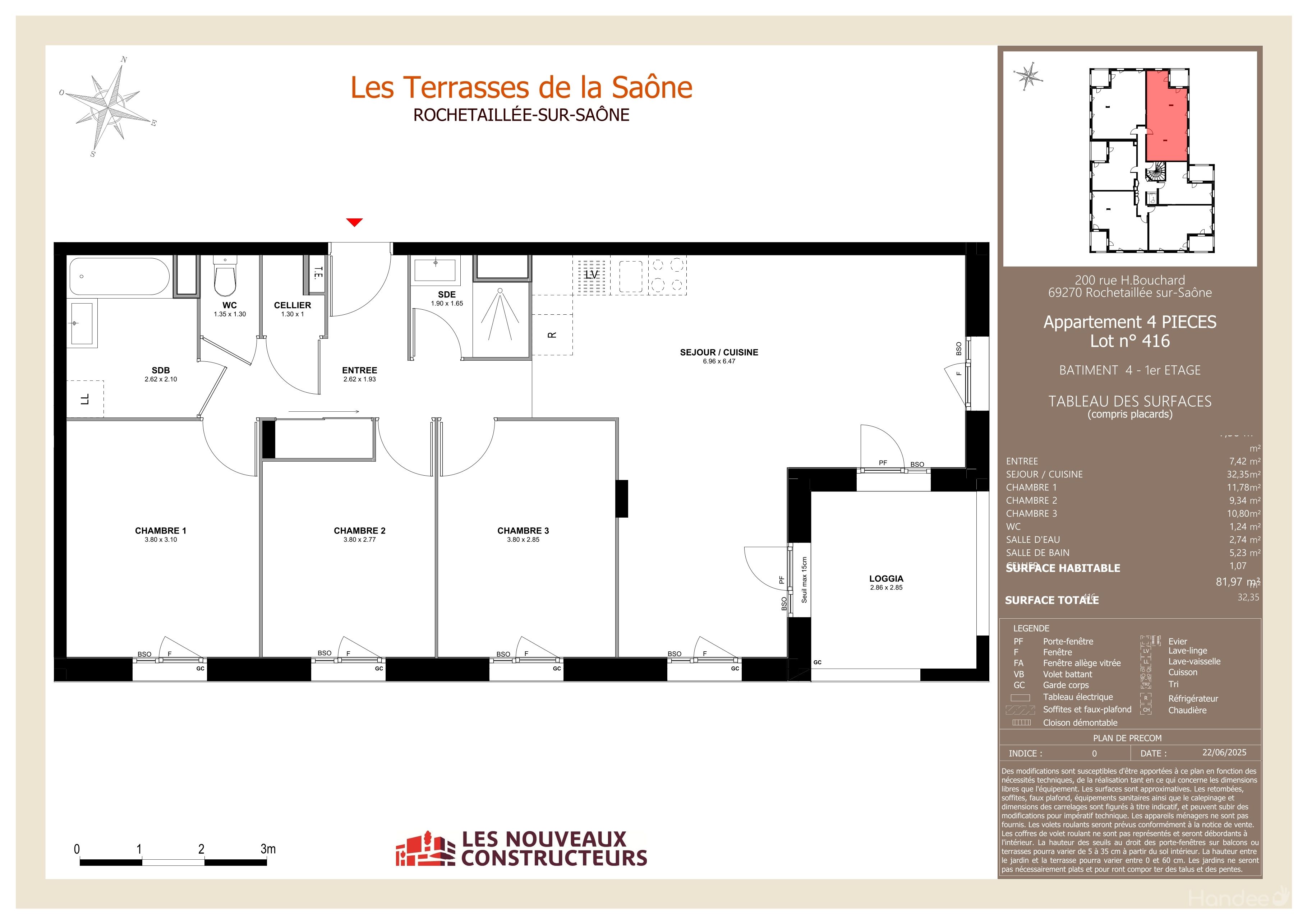 Les Terrasses de la Saône - T4
