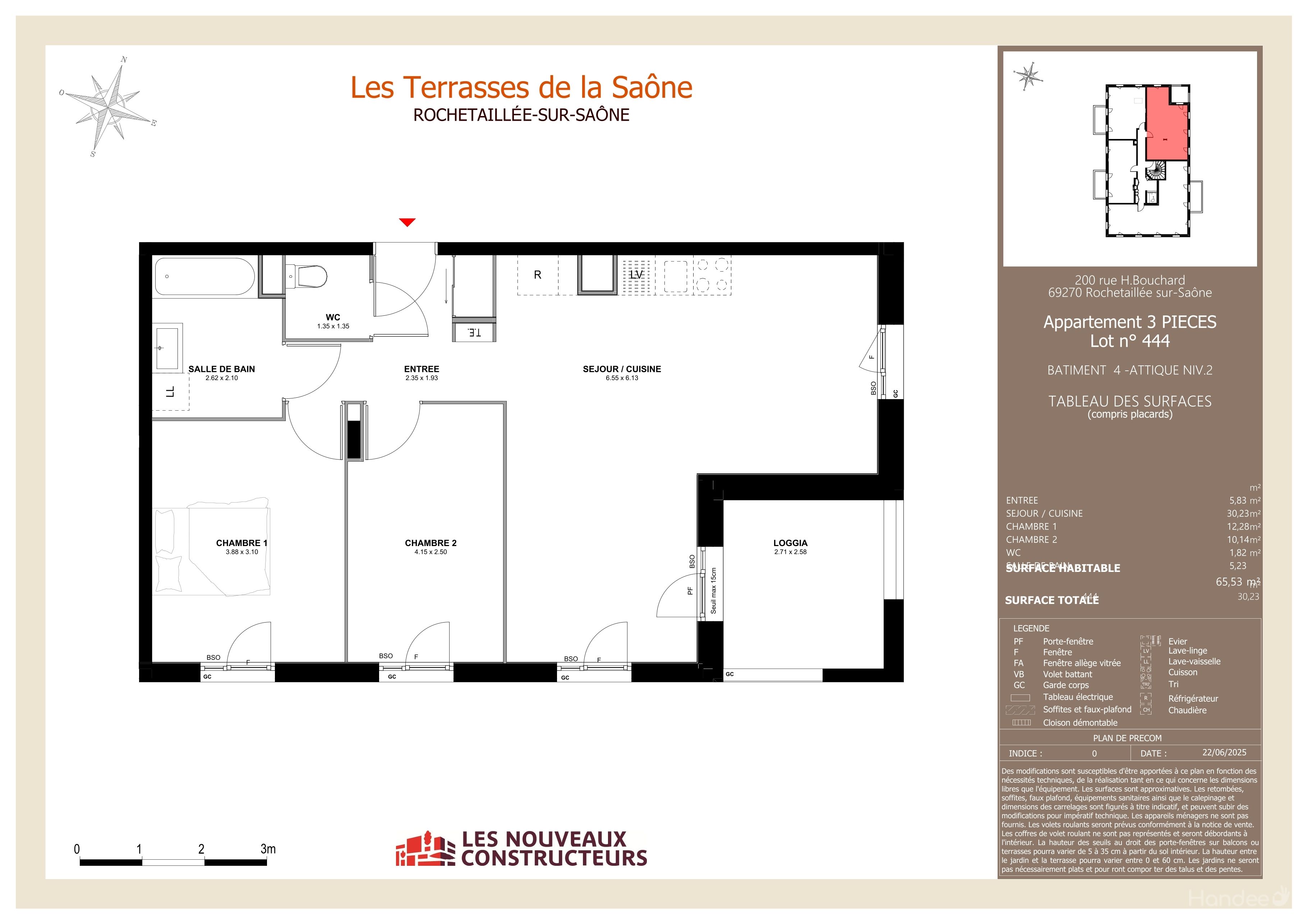 Les Terrasses de la Saône - T3