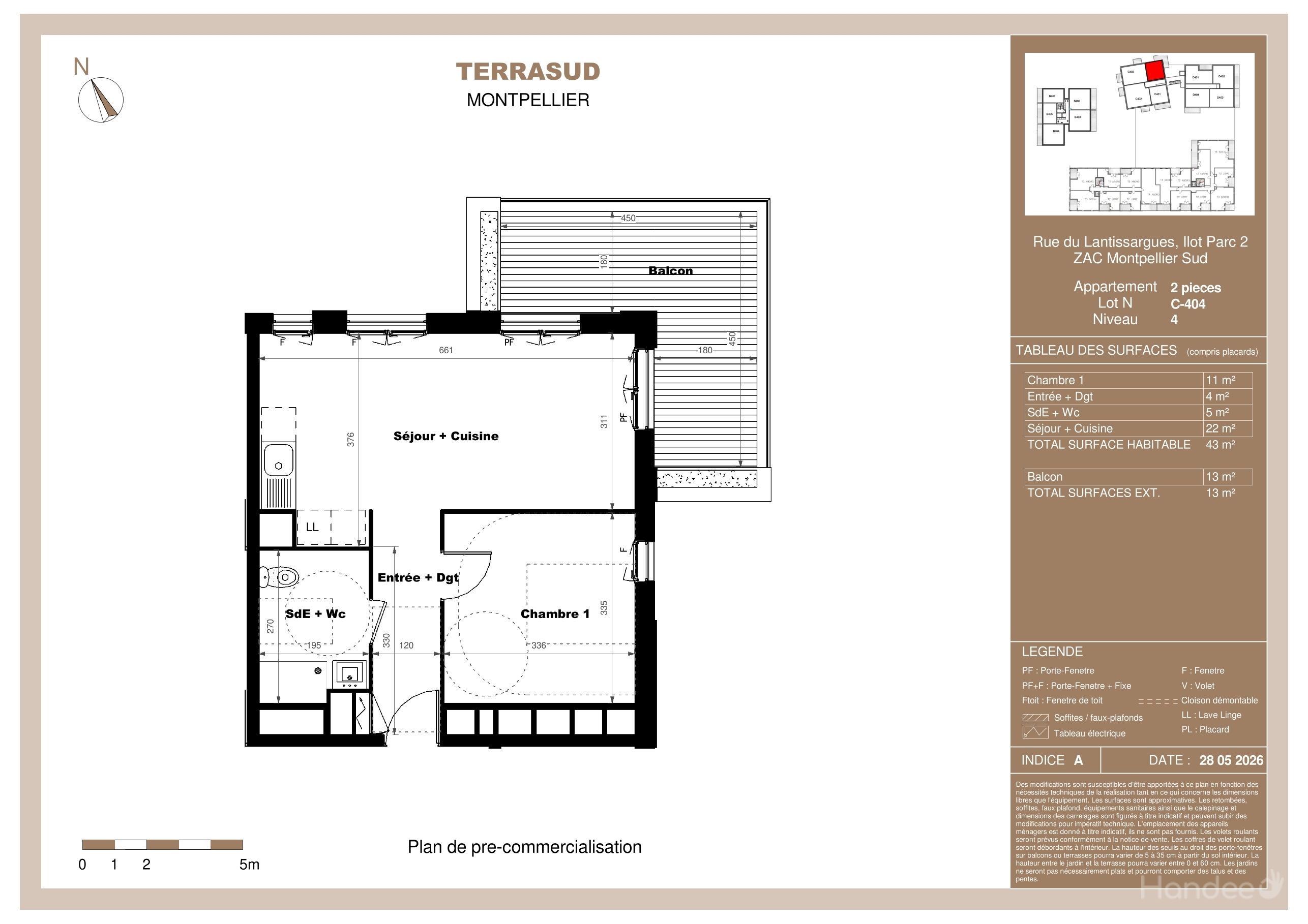 Plan du lot C404