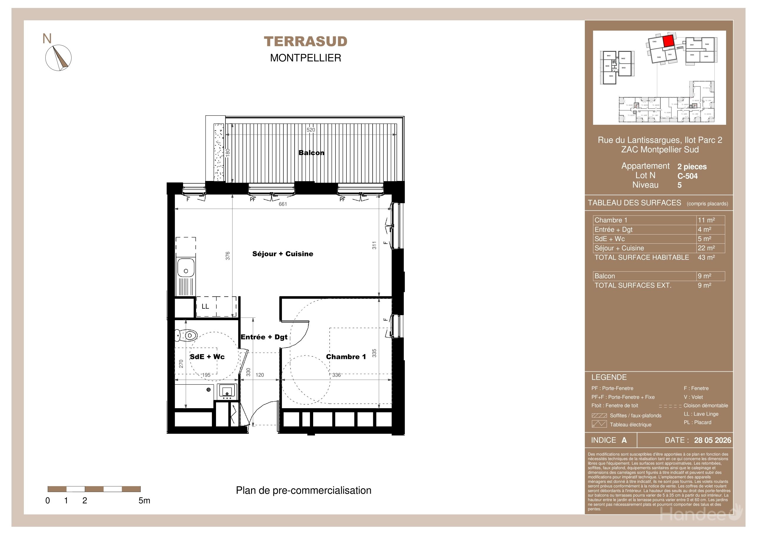 Plan du lot C504