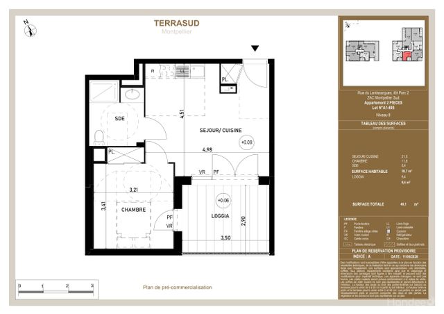 Plan lokalu A1805