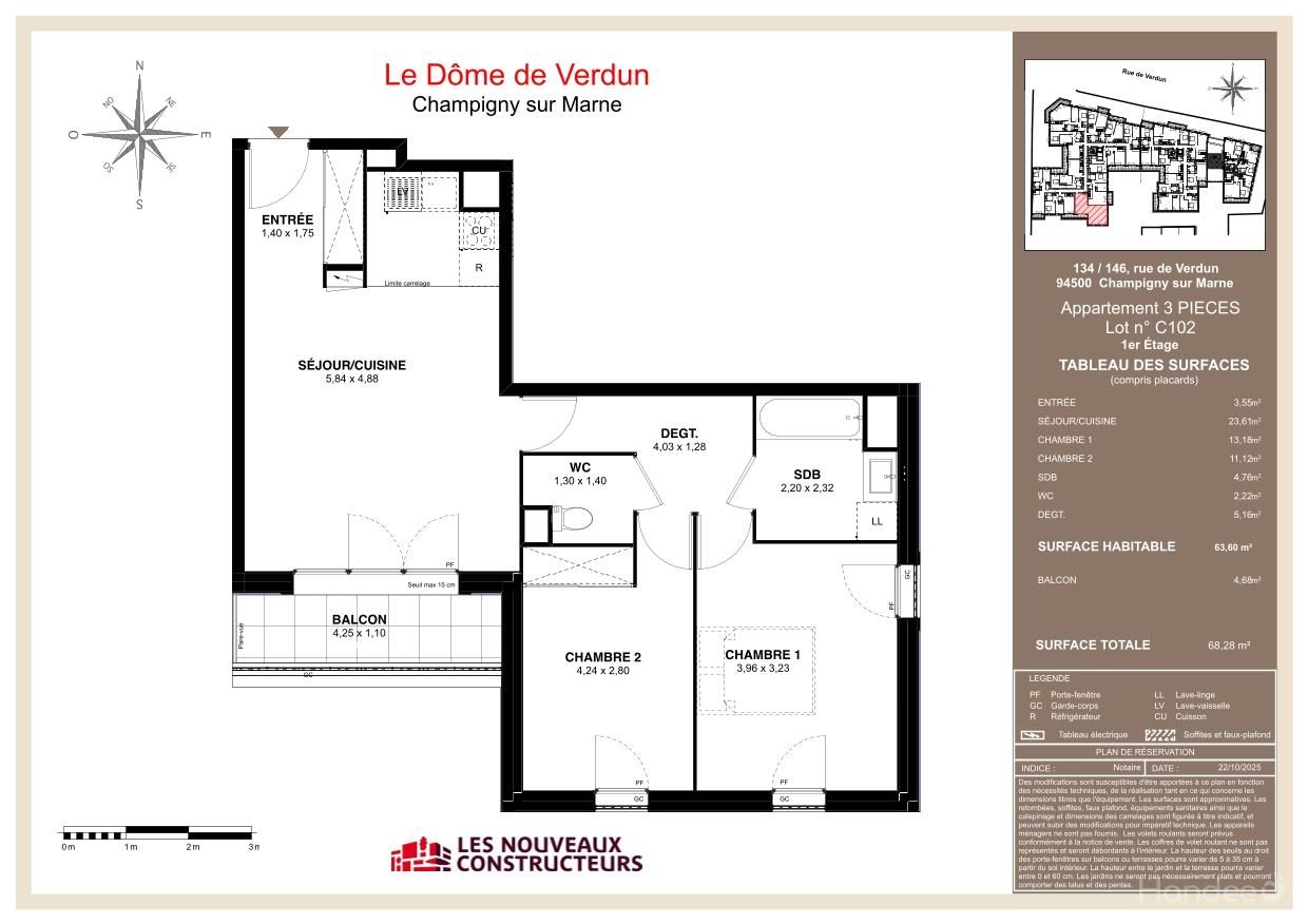 Plan du lot C102