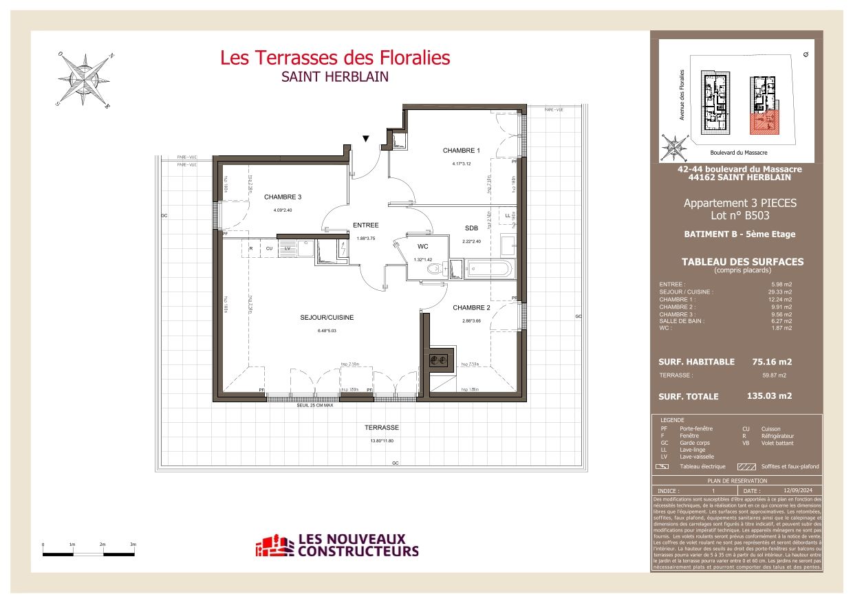 Les Terrasses des Floralies - T4