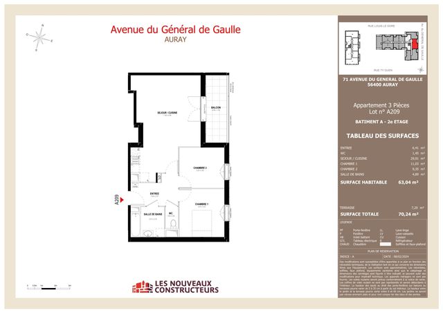 Plan lokalu A209
