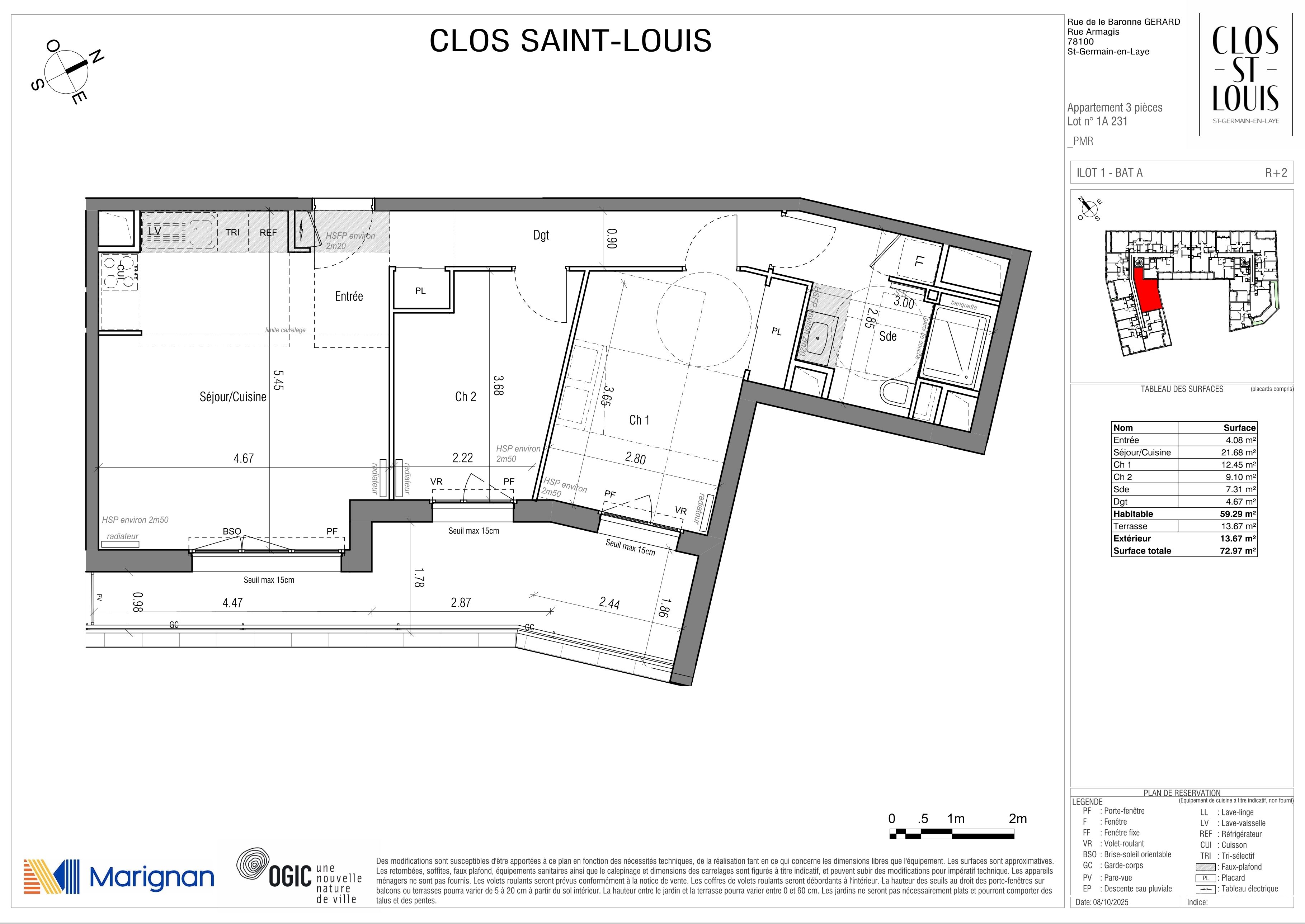 CLOS SAINT LOUIS - Acte IV : Résidences Ourches - T3