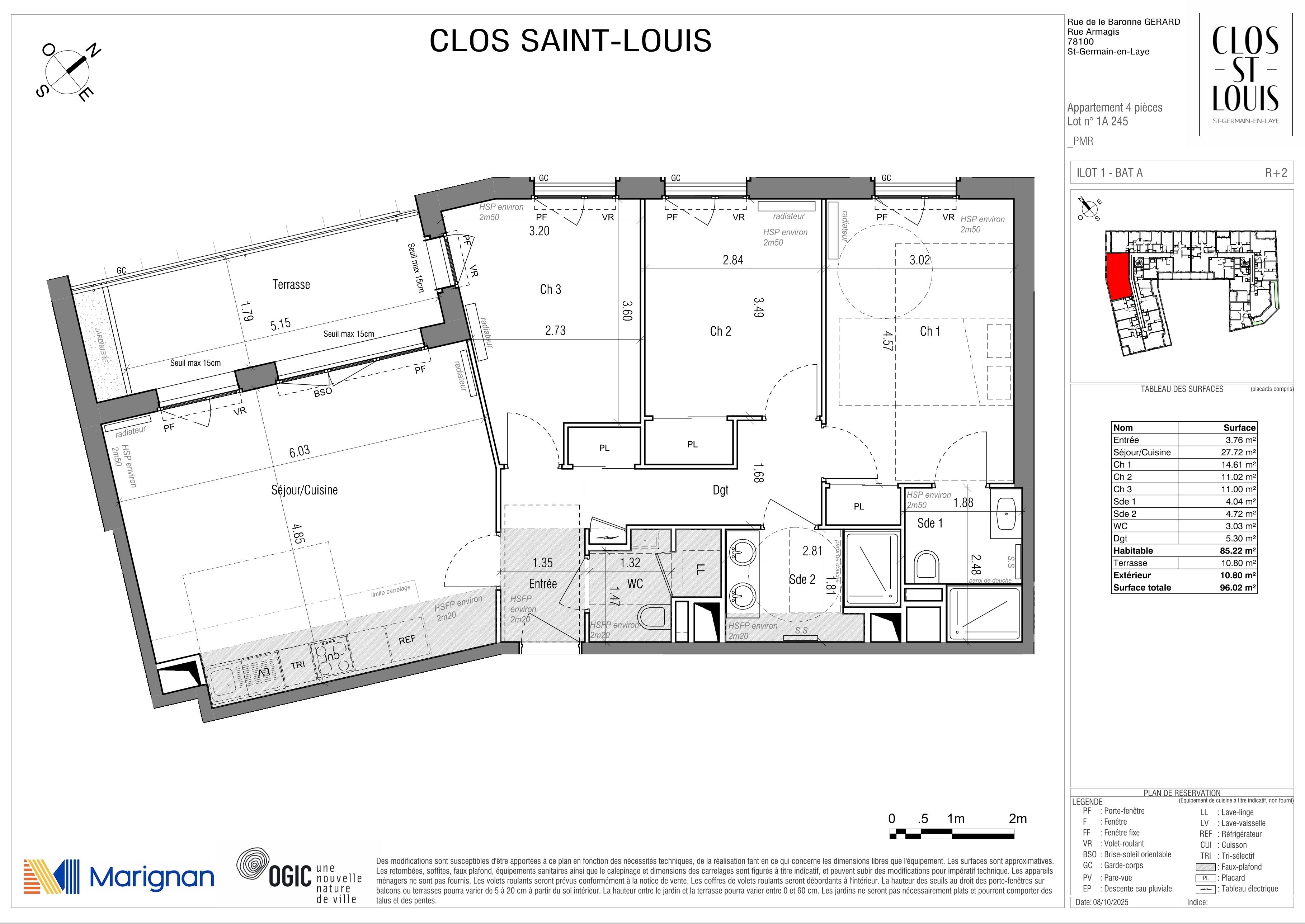 CLOS SAINT LOUIS - Acte IV : Résidences Ourches - T4