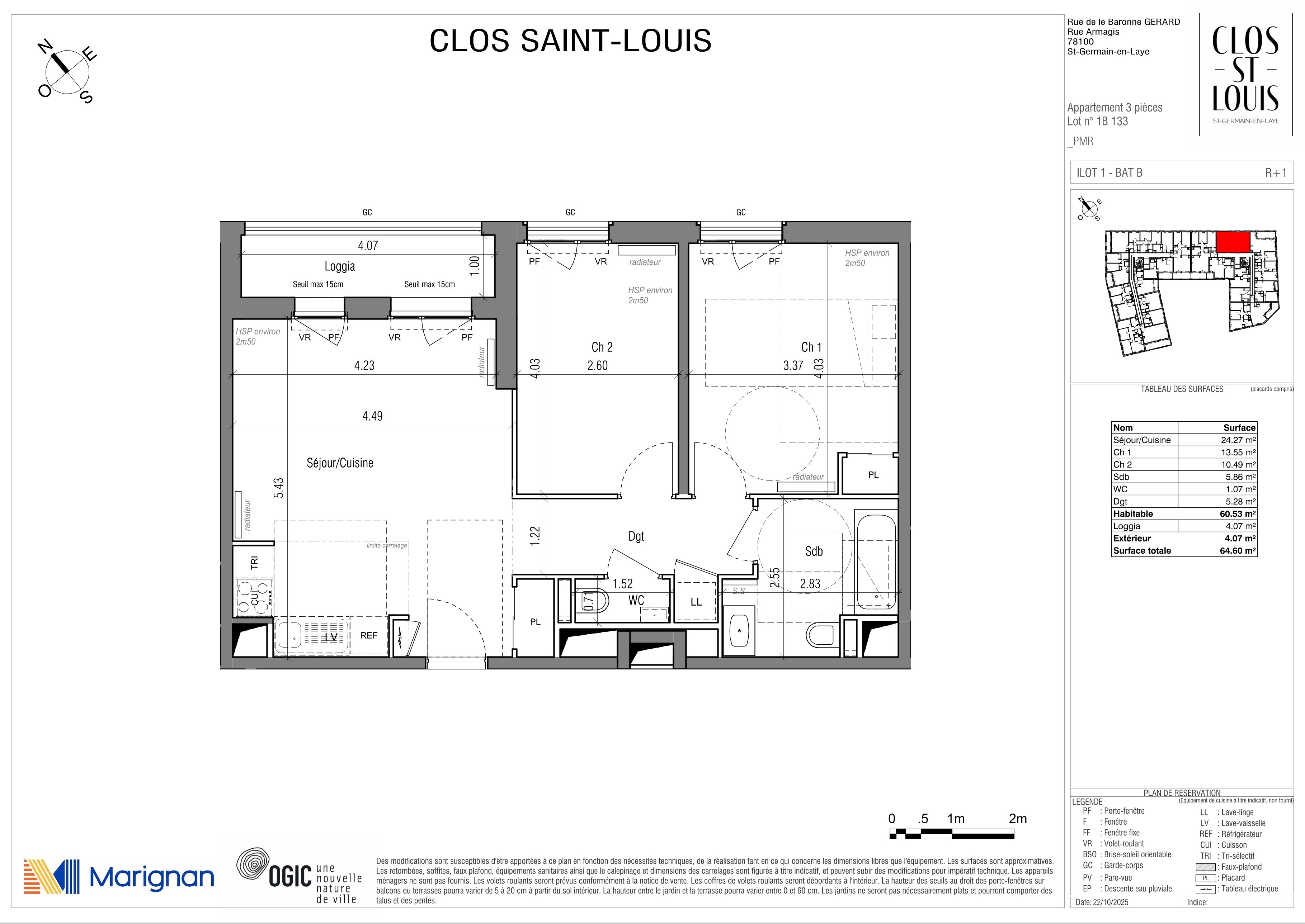 CLOS SAINT LOUIS - Acte IV : Résidences Ourches - T3