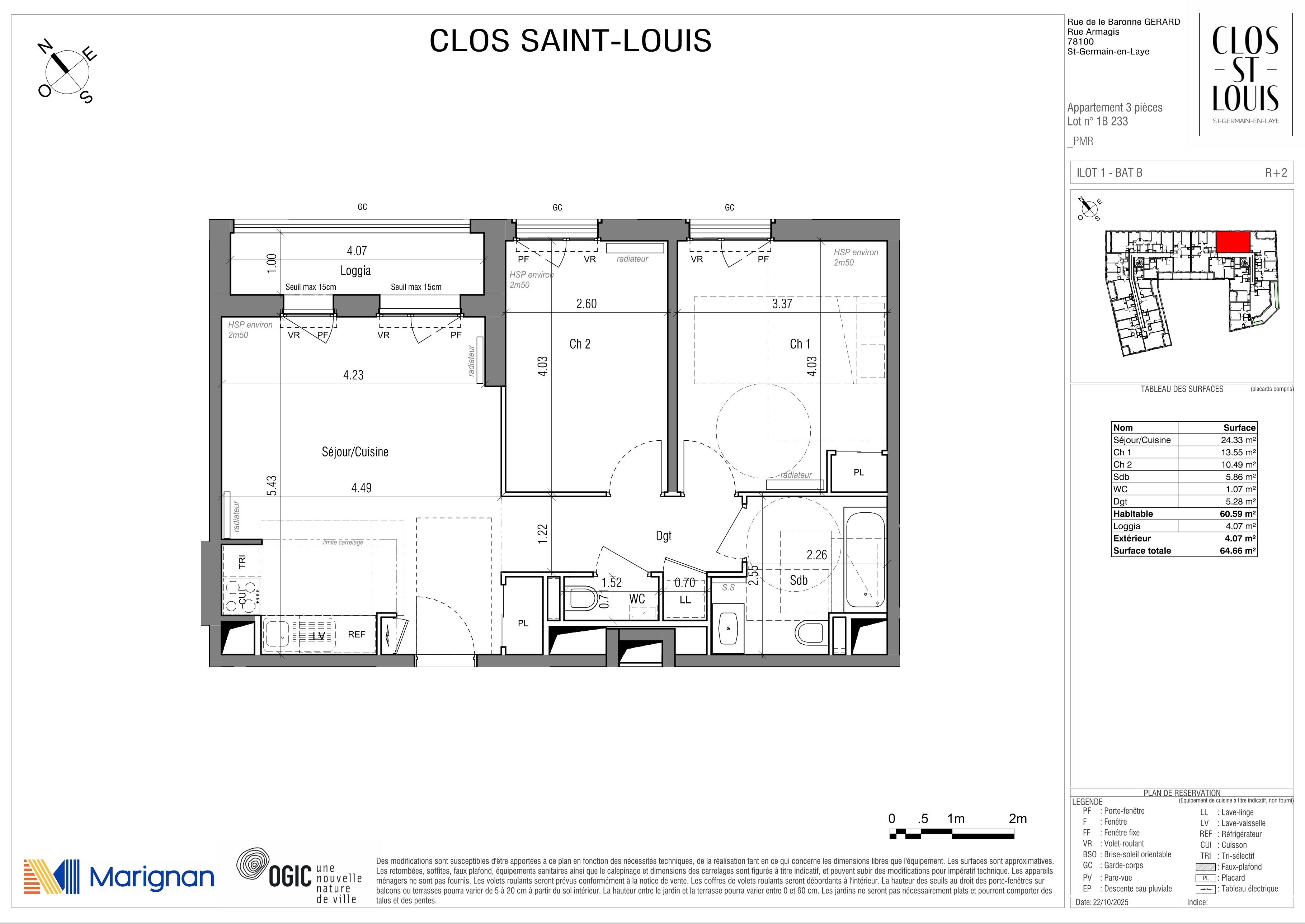 CLOS SAINT LOUIS - Acte IV : Résidences Ourches - T3