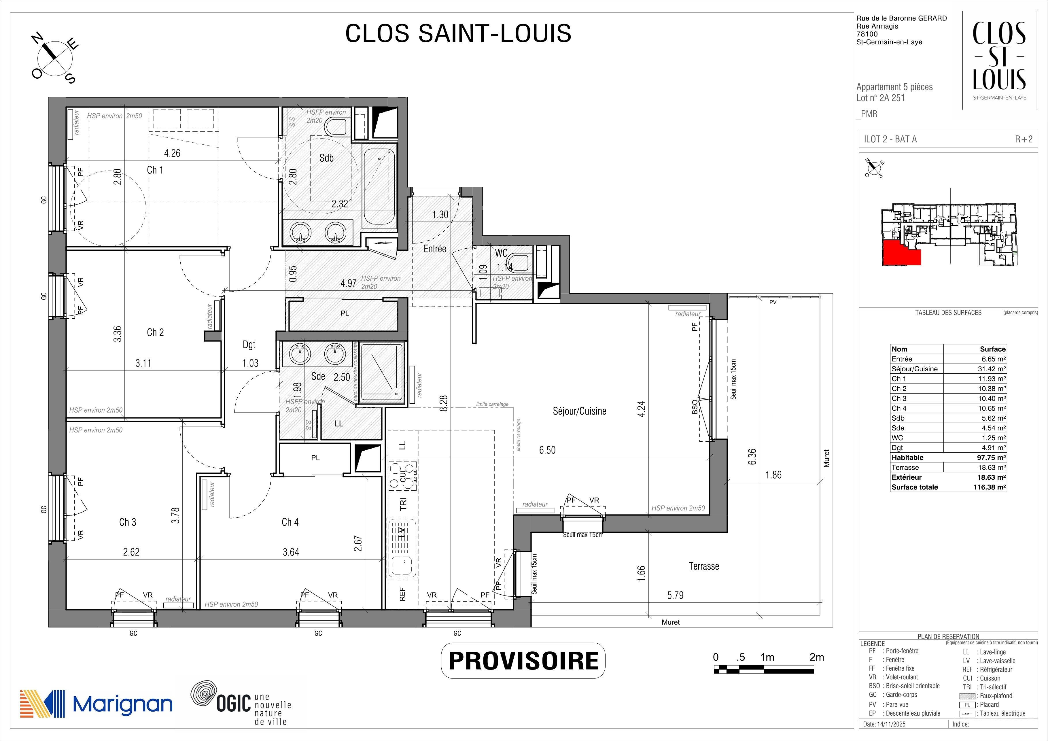CLOS SAINT LOUIS - Acte IV : Résidences Ourches - T5