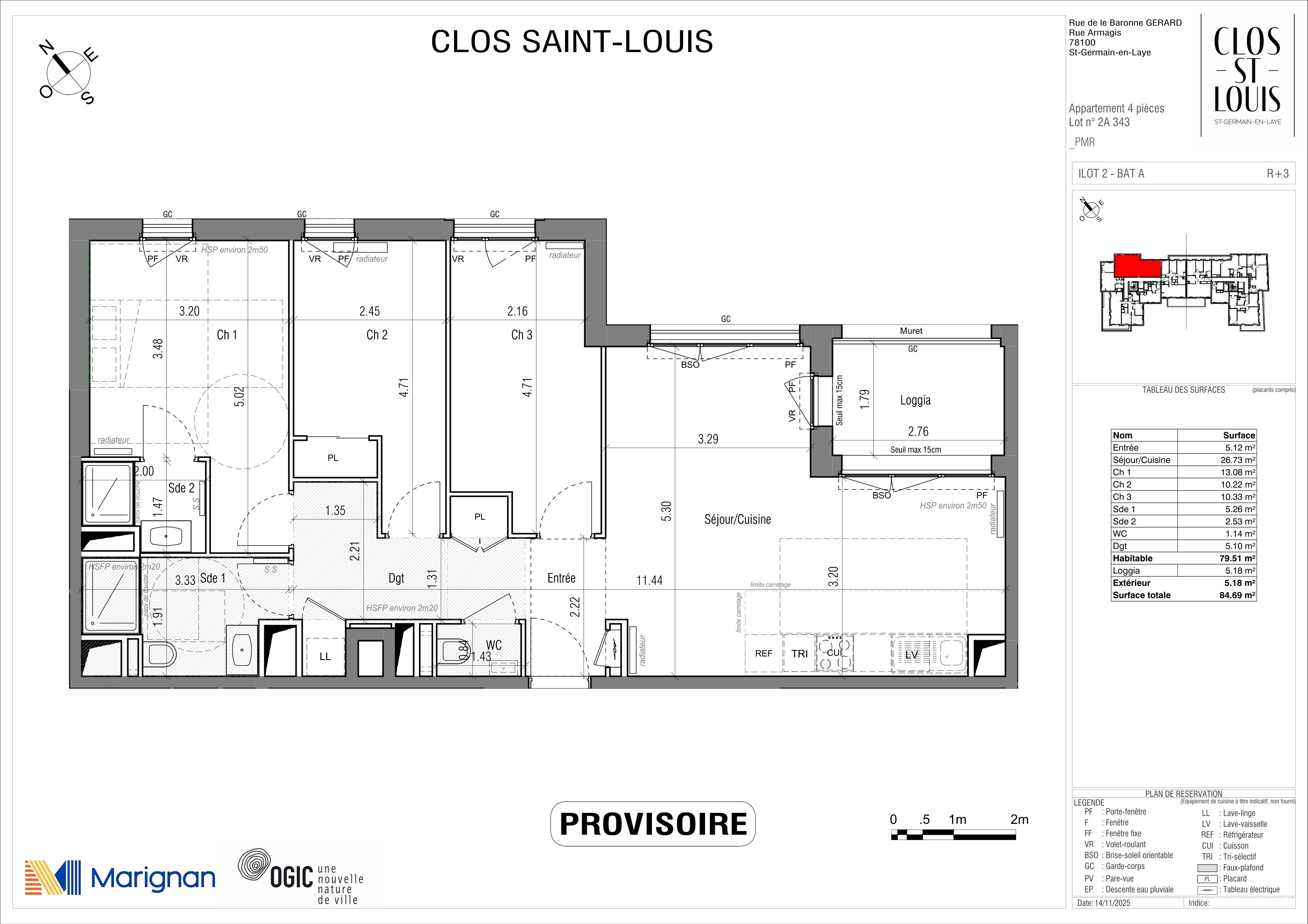 CLOS SAINT LOUIS - Acte IV : Résidences Ourches - T4