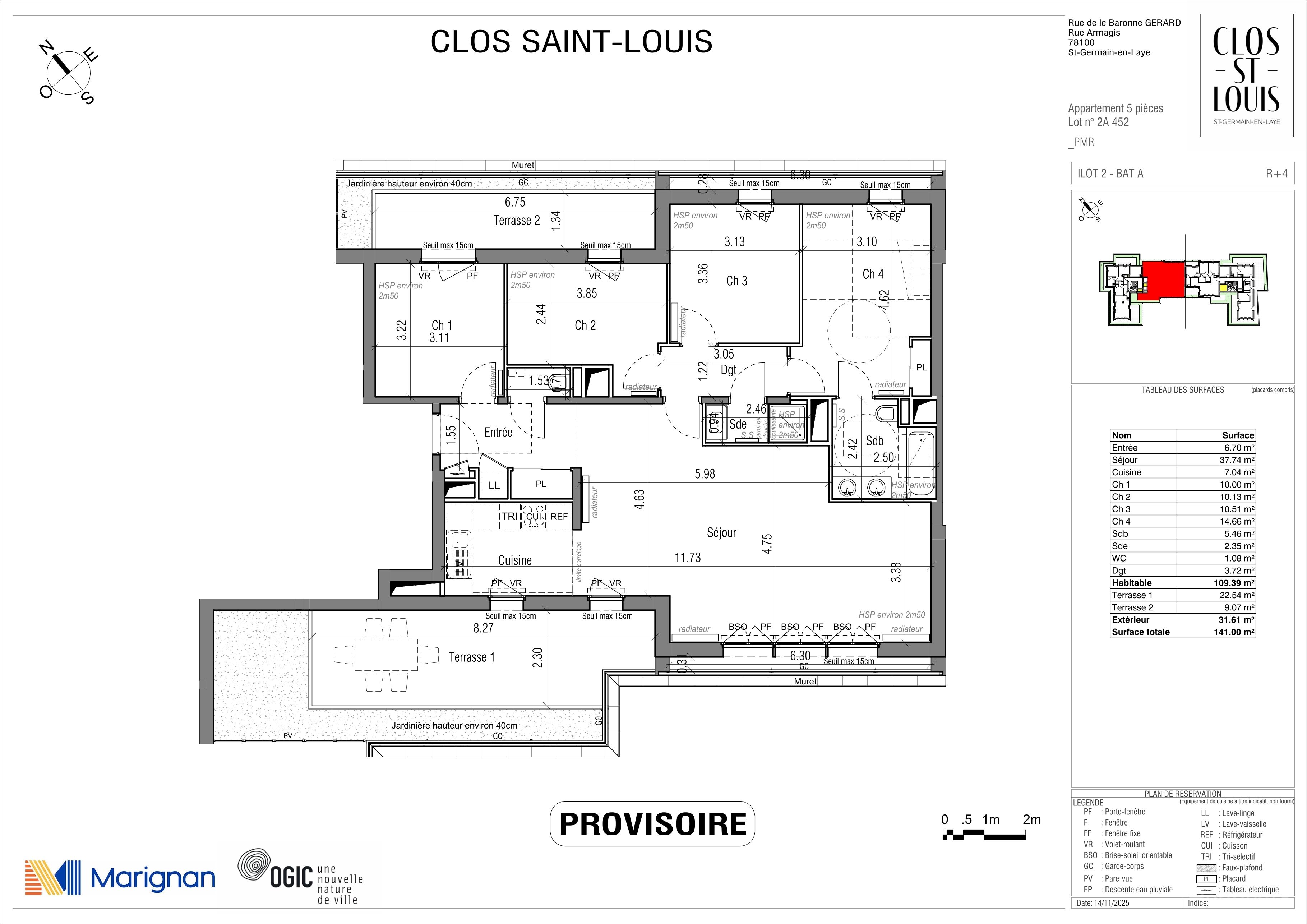 CLOS SAINT LOUIS - Acte IV : Résidences Ourches - T5