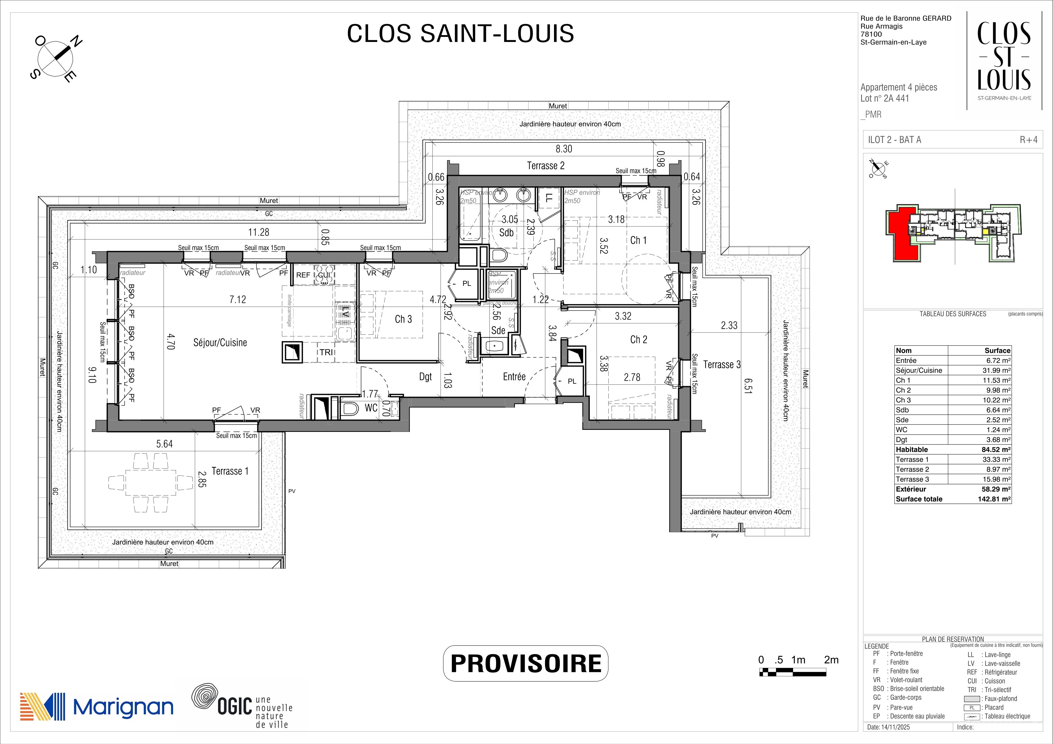 CLOS SAINT LOUIS - Acte IV : Résidences Ourches - T4