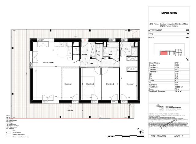Plan lokalu 605