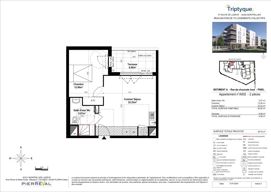 Plan du lot A002