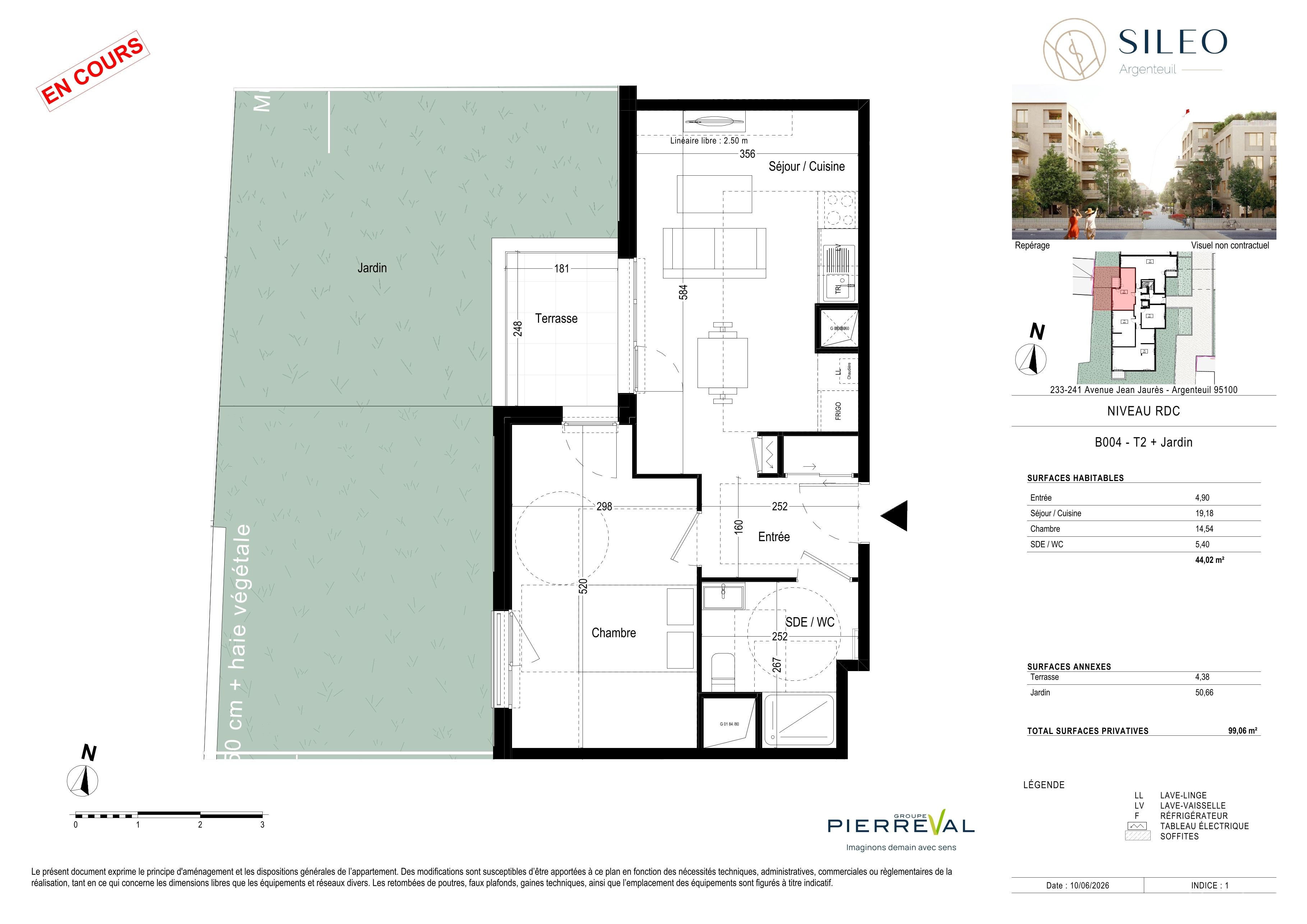Plan du lot B004