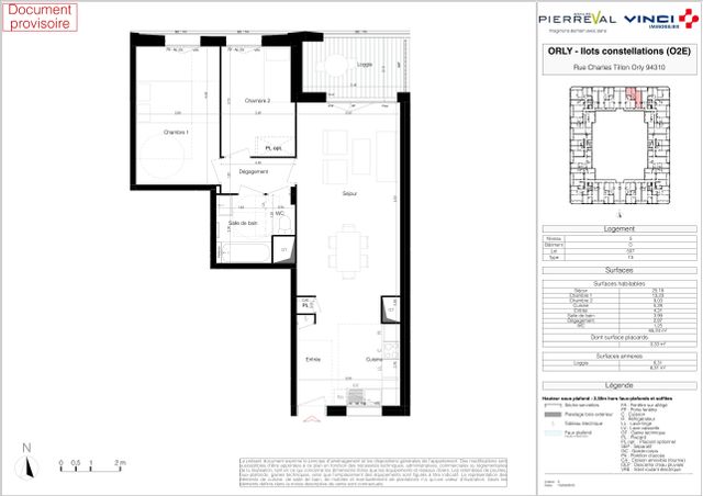 Plan du lot D507