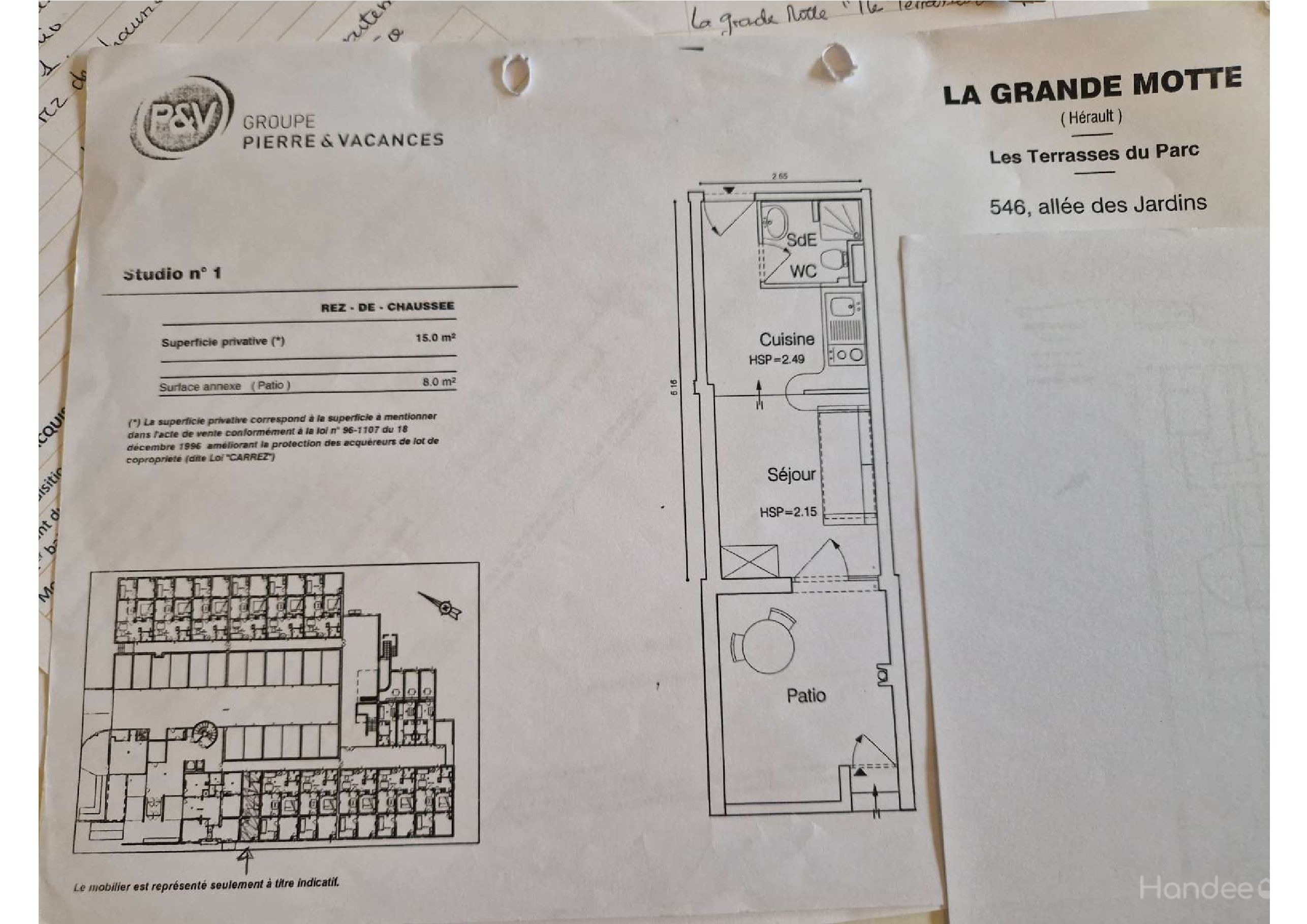 La Grande Motte - Les Terrasses du Parc - STUDIO