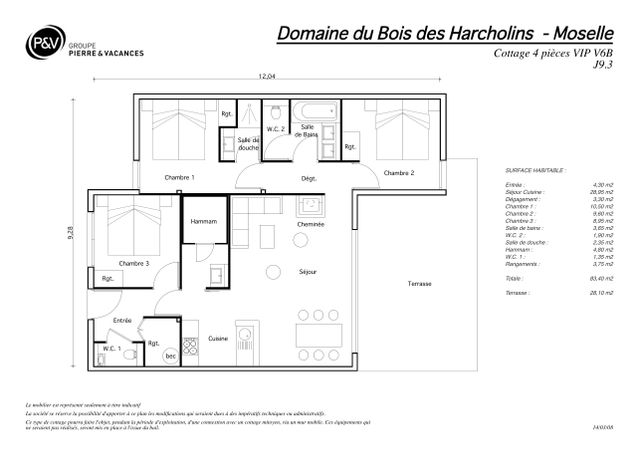 Grundriss der Einheit 338