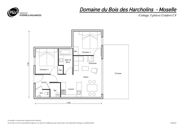 Grundriss der Einheit 538
