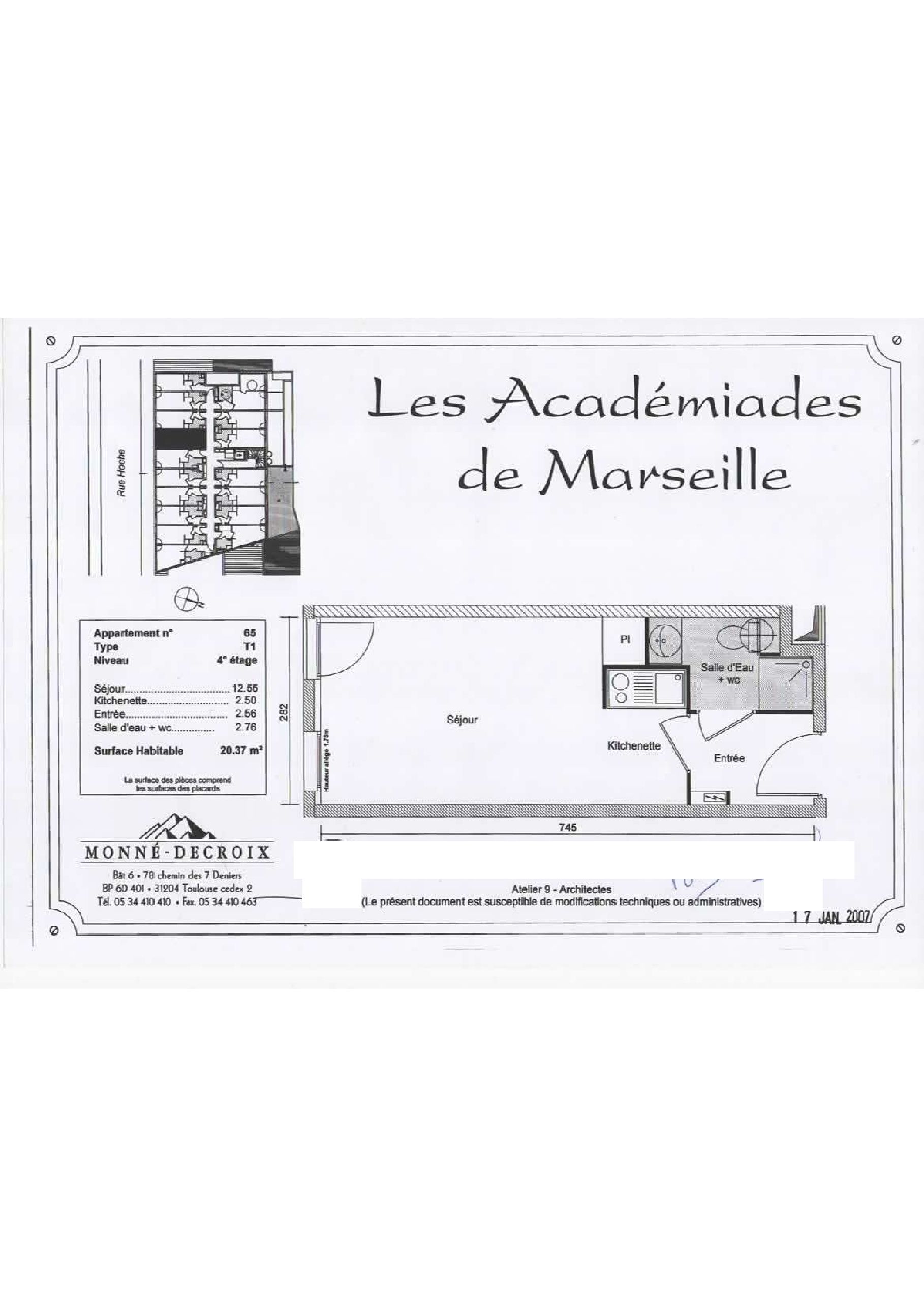 GSA Résidences Marseille - Phocéenne - STUDIO