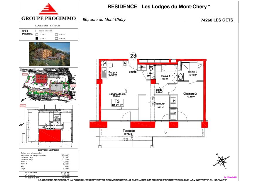 Les Lodges du Mont-Chéry - T3