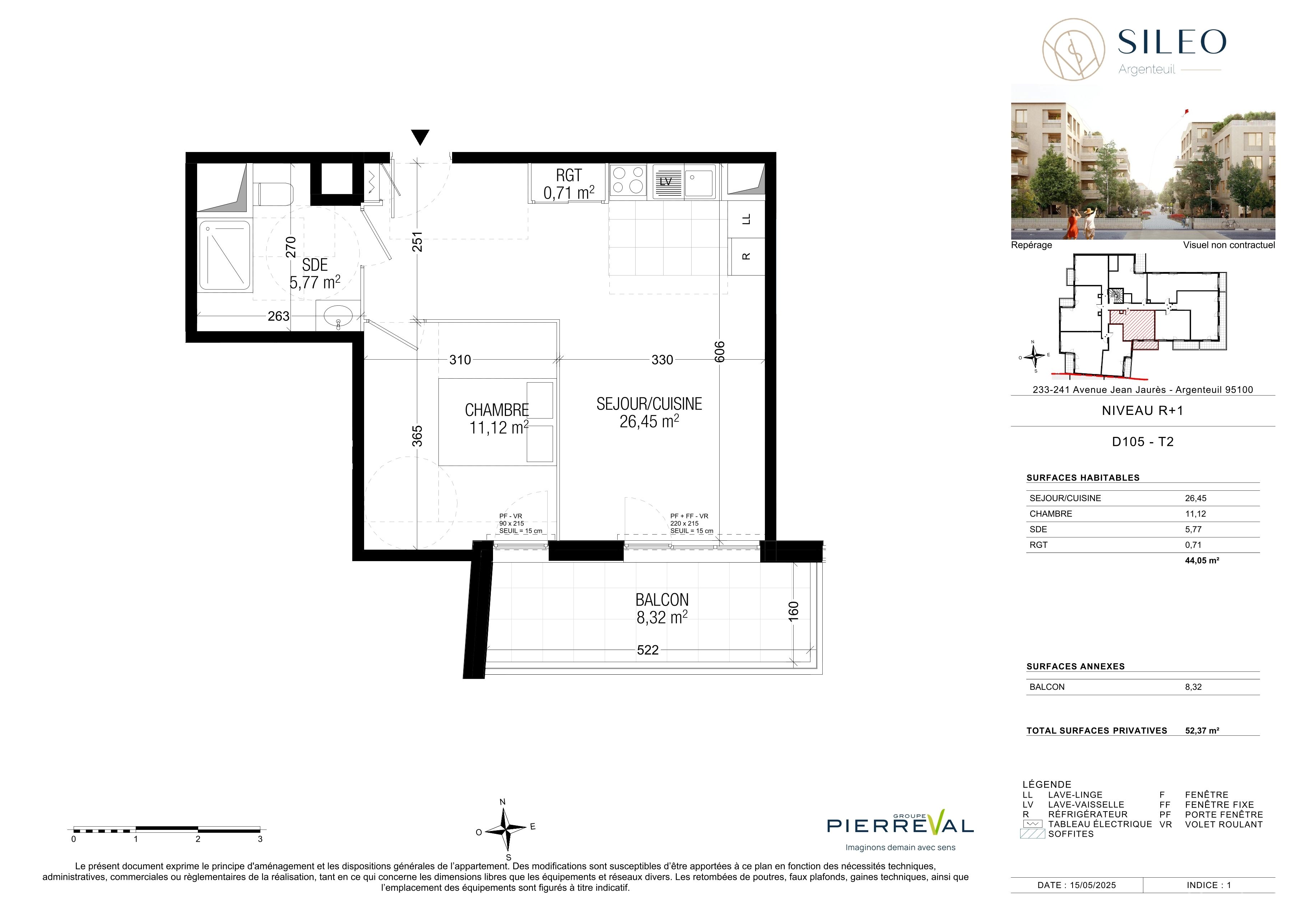 Plan du lot D105