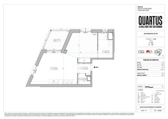 Plan lokalu B001