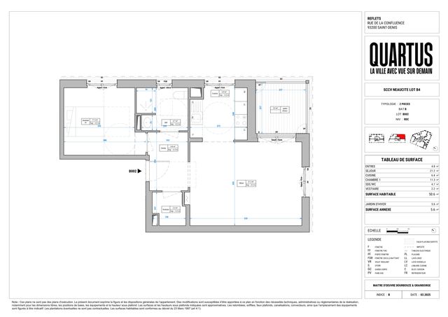 Plan lokalu B002