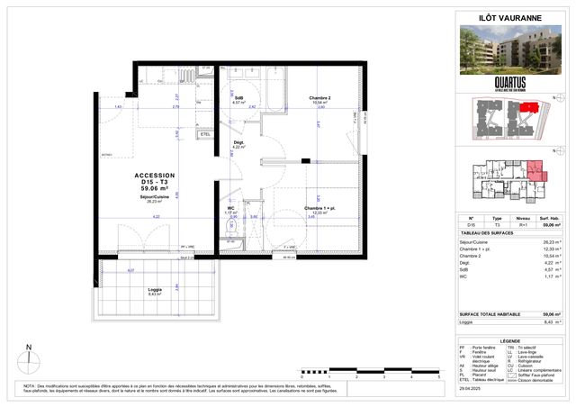 Plan lokalu D15