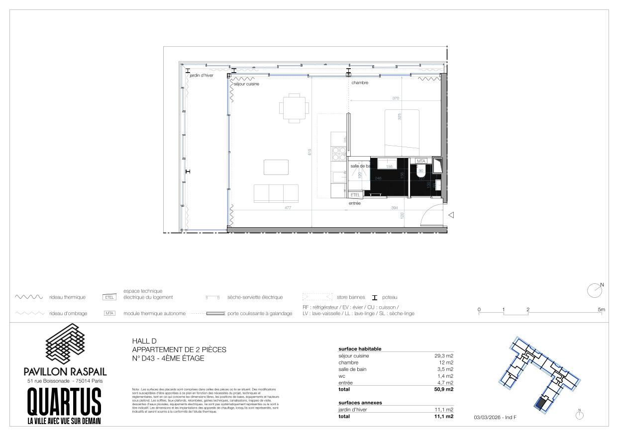 Pavillon Raspail - T3