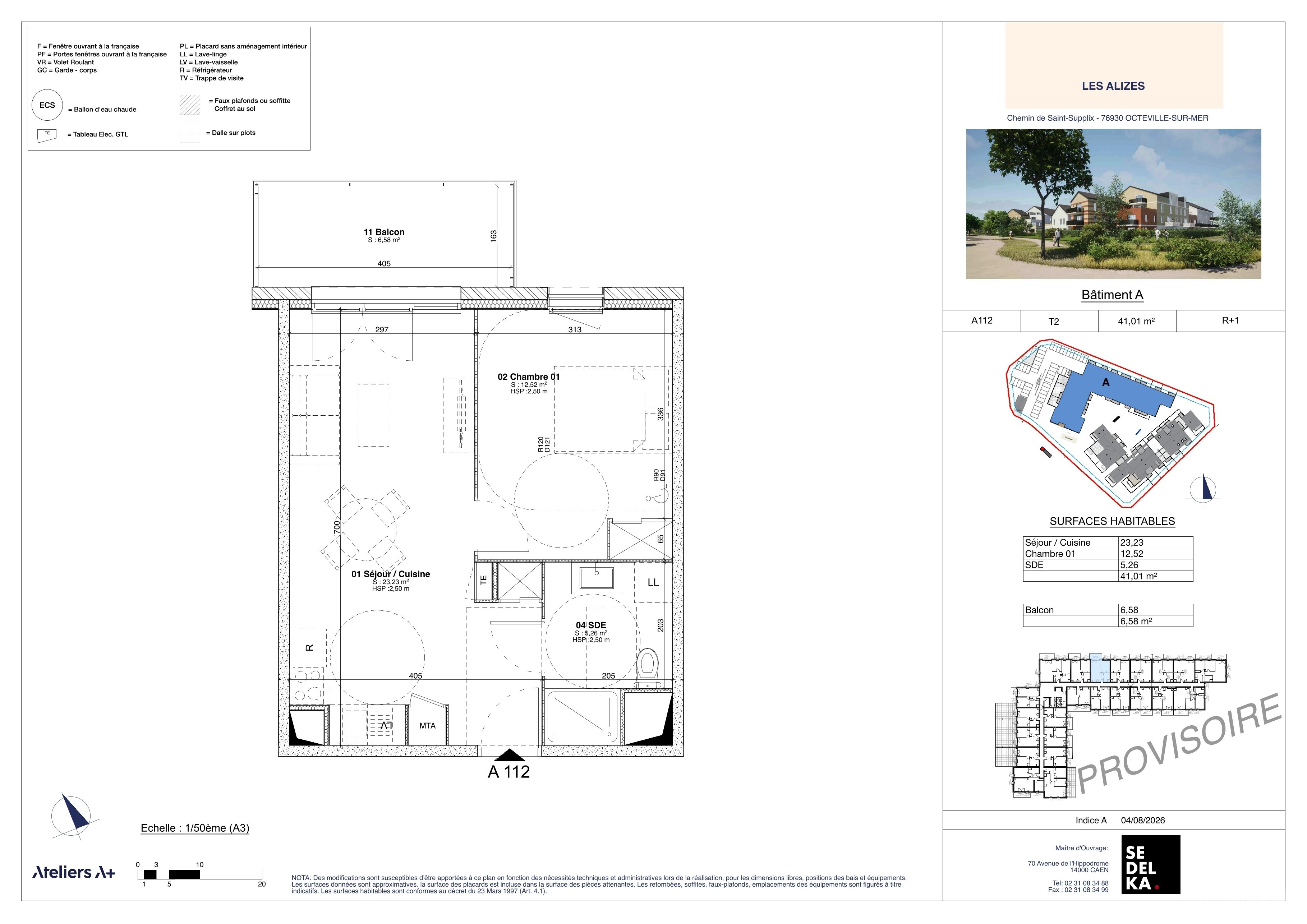 Plan du lot 1-A112
