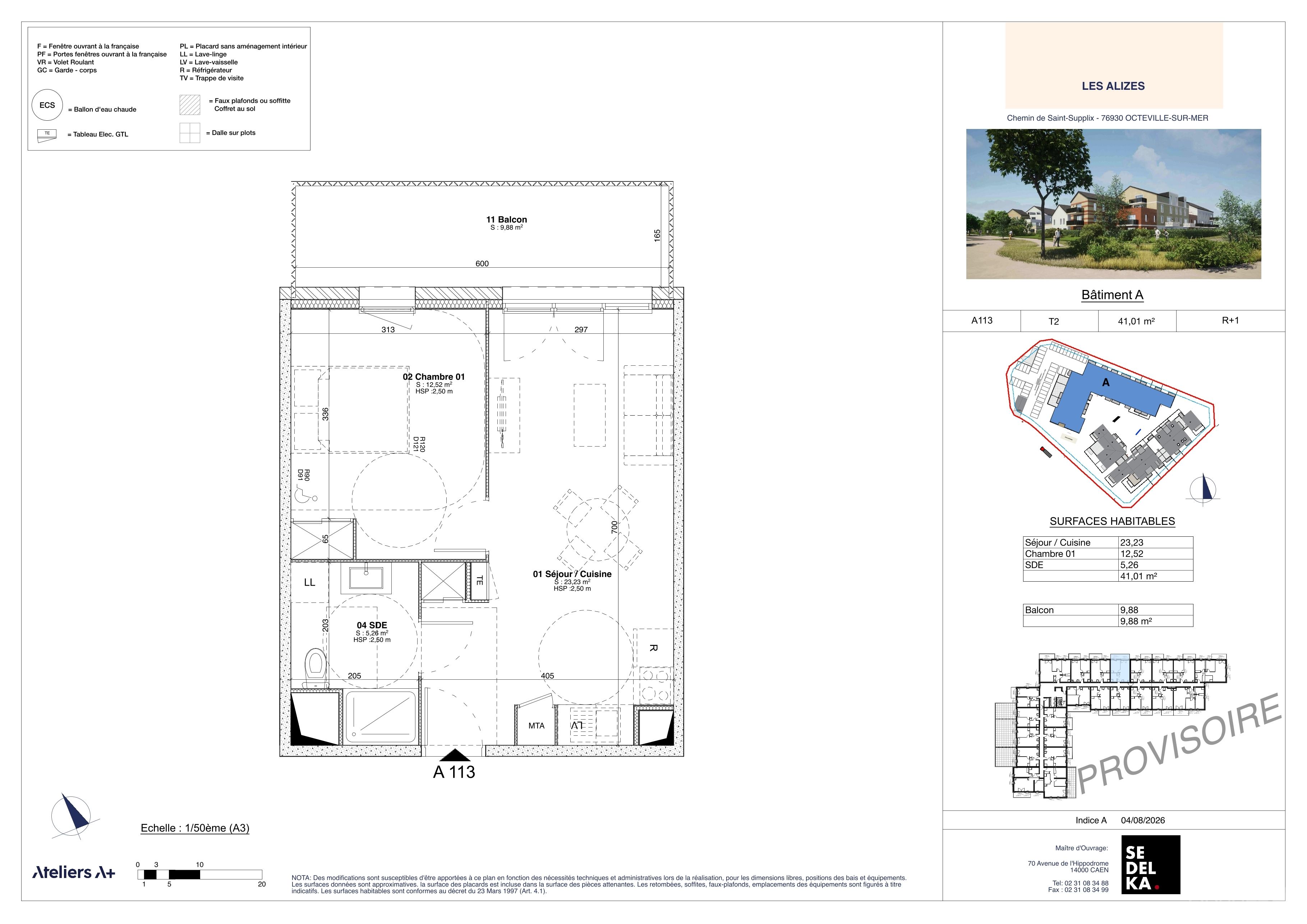 Plan du lot 1-A113