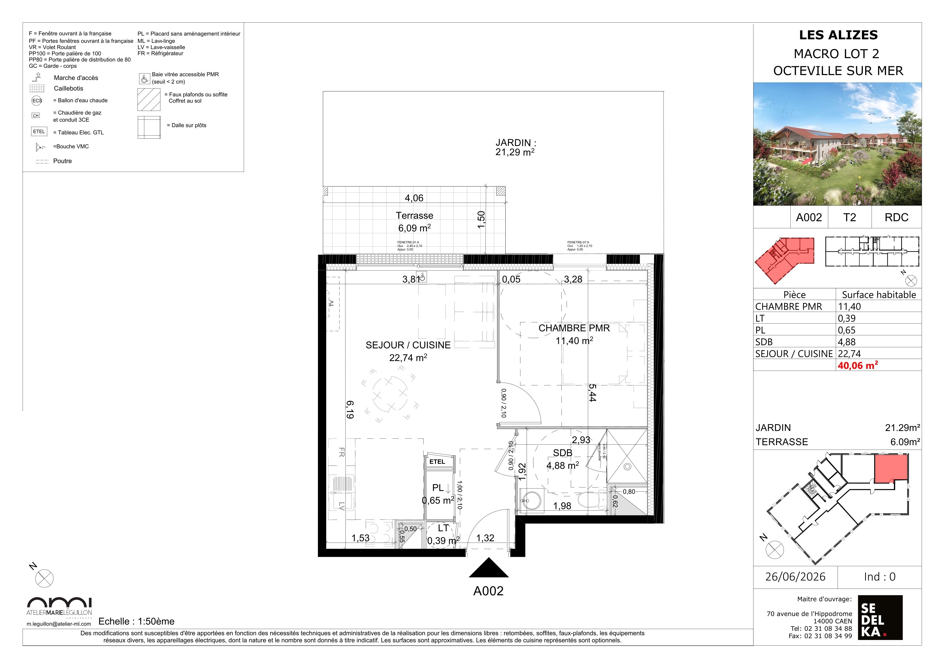 Plan du lot 2-A002