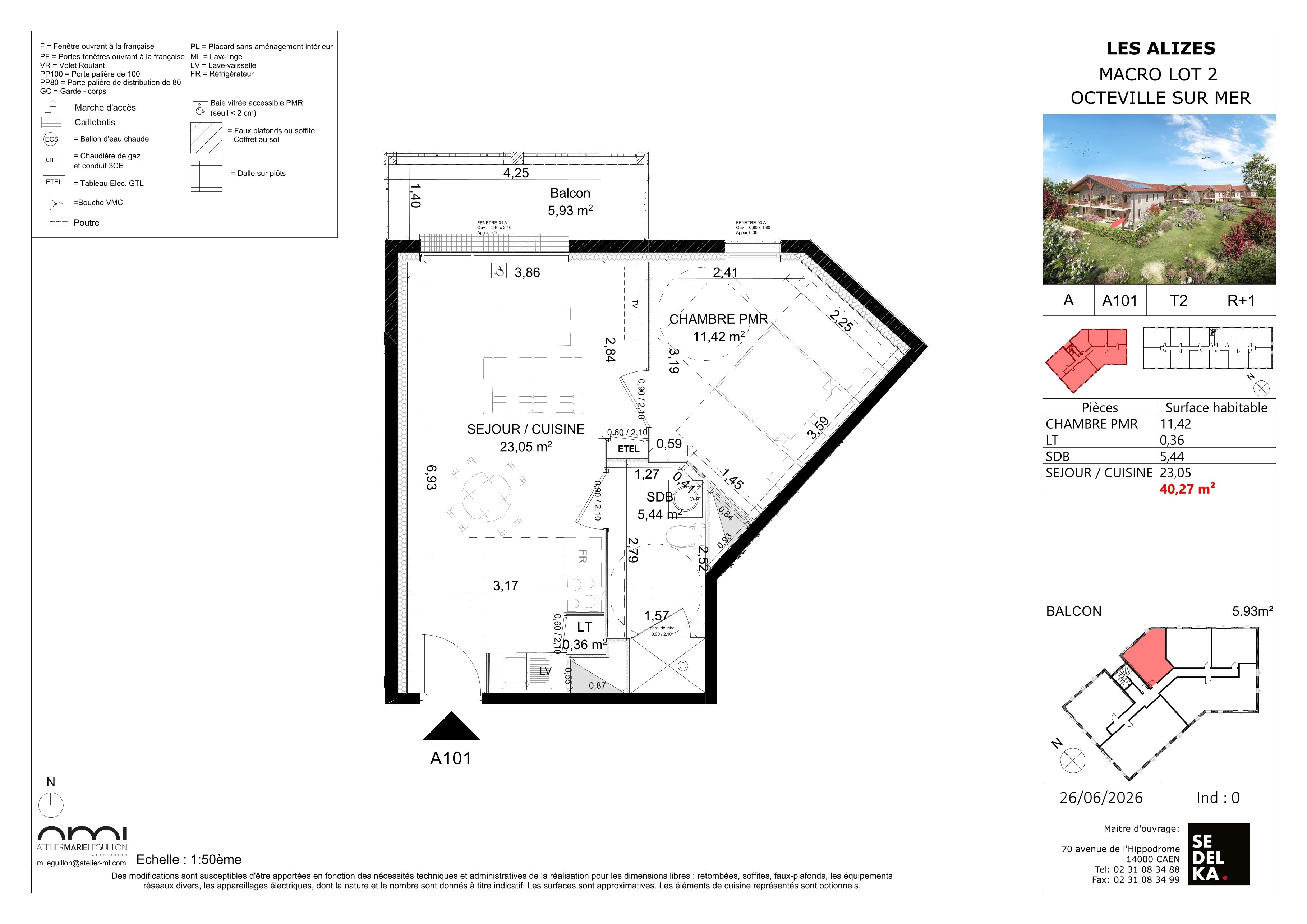 Plan du lot 2-A101