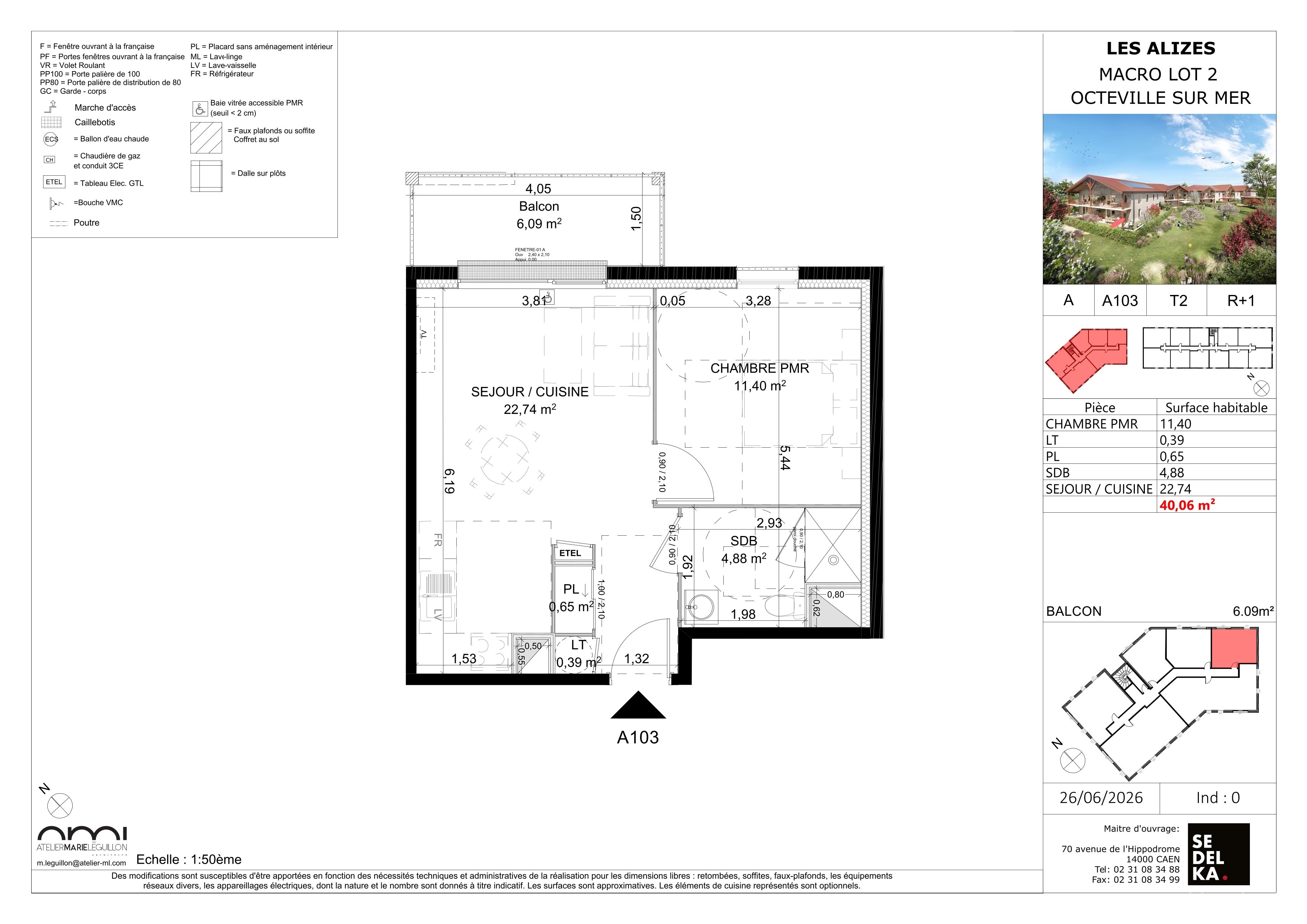 Plan du lot 2-A103