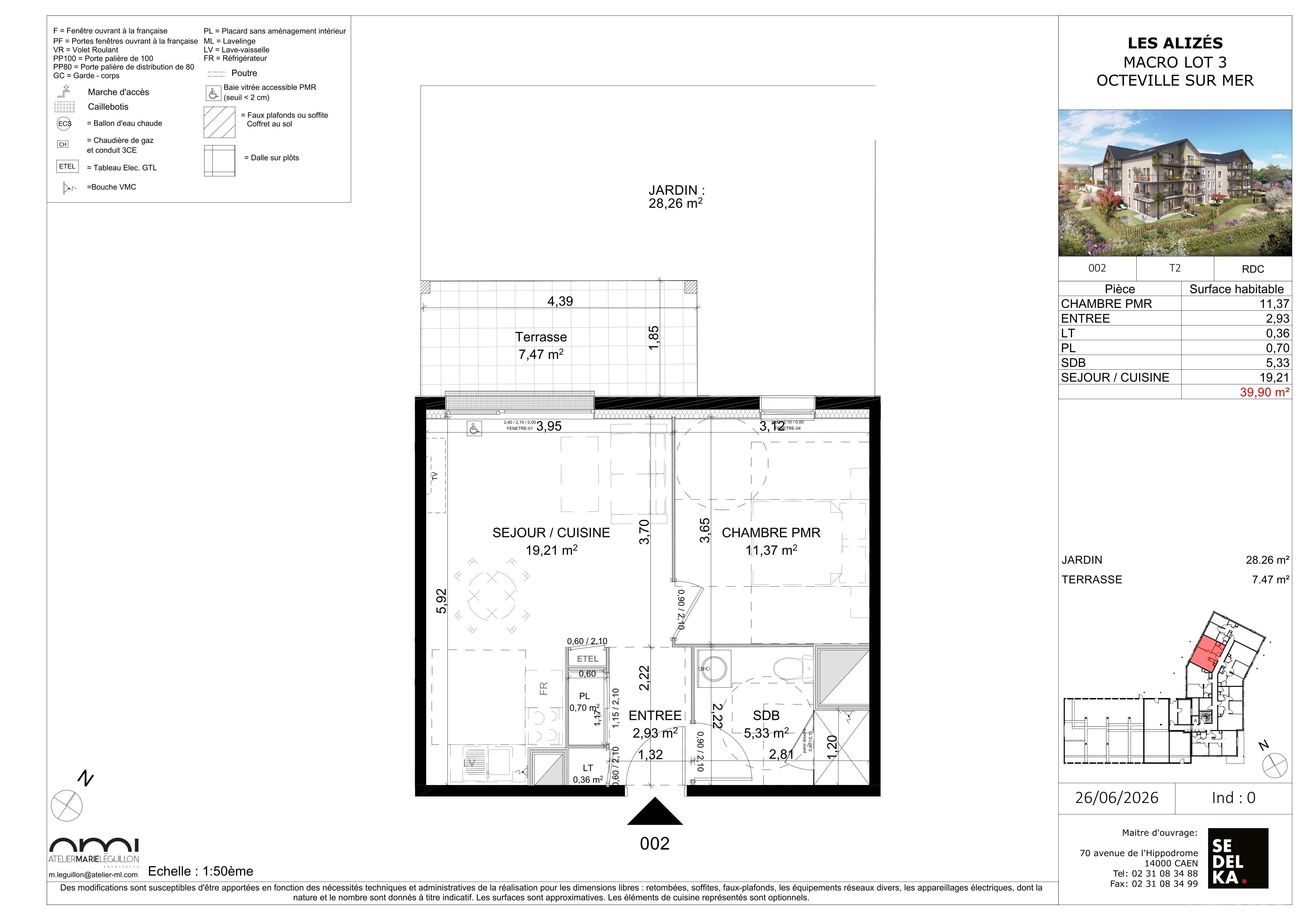 Plan du lot 3-B002