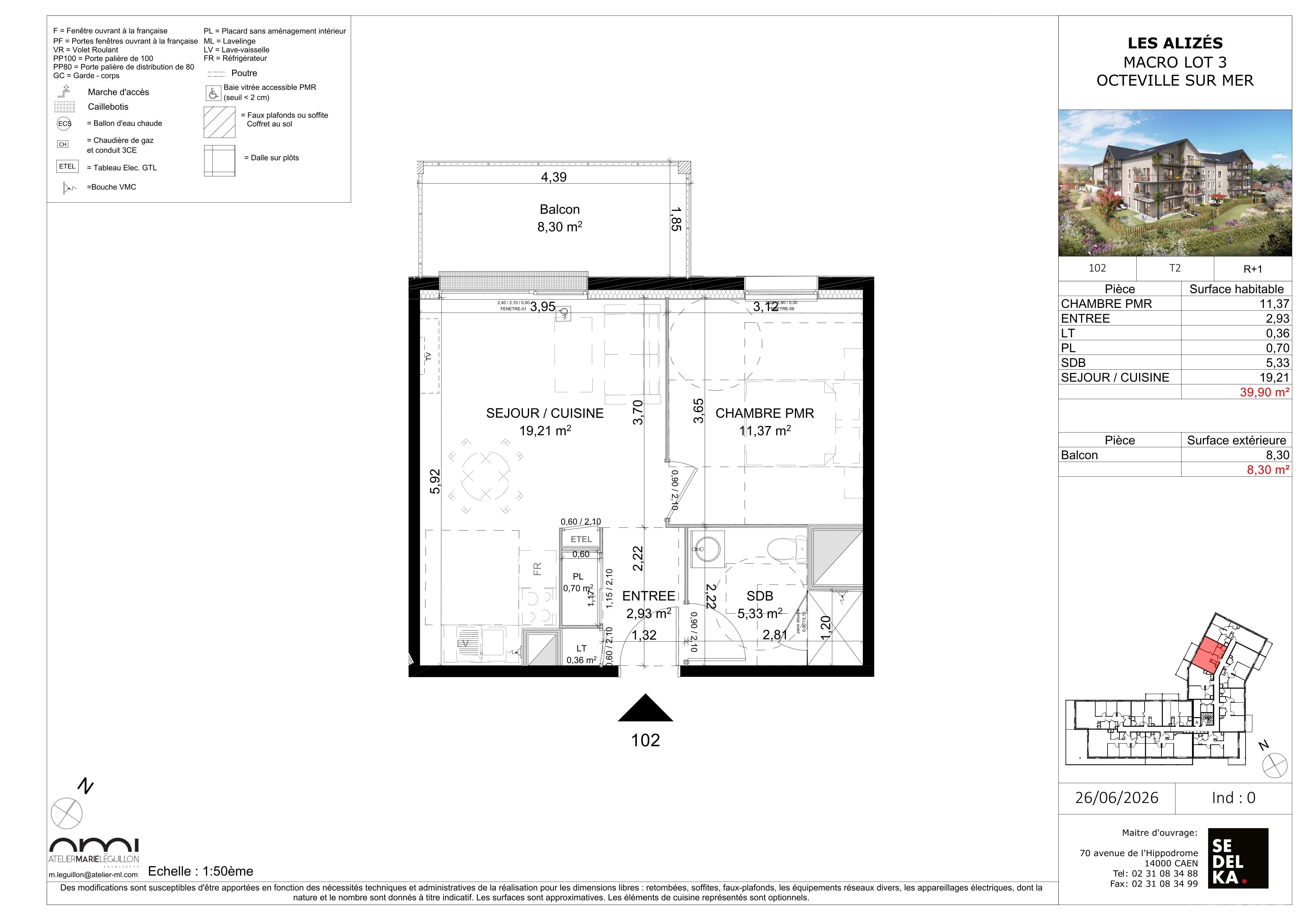 Plan du lot 3-B102