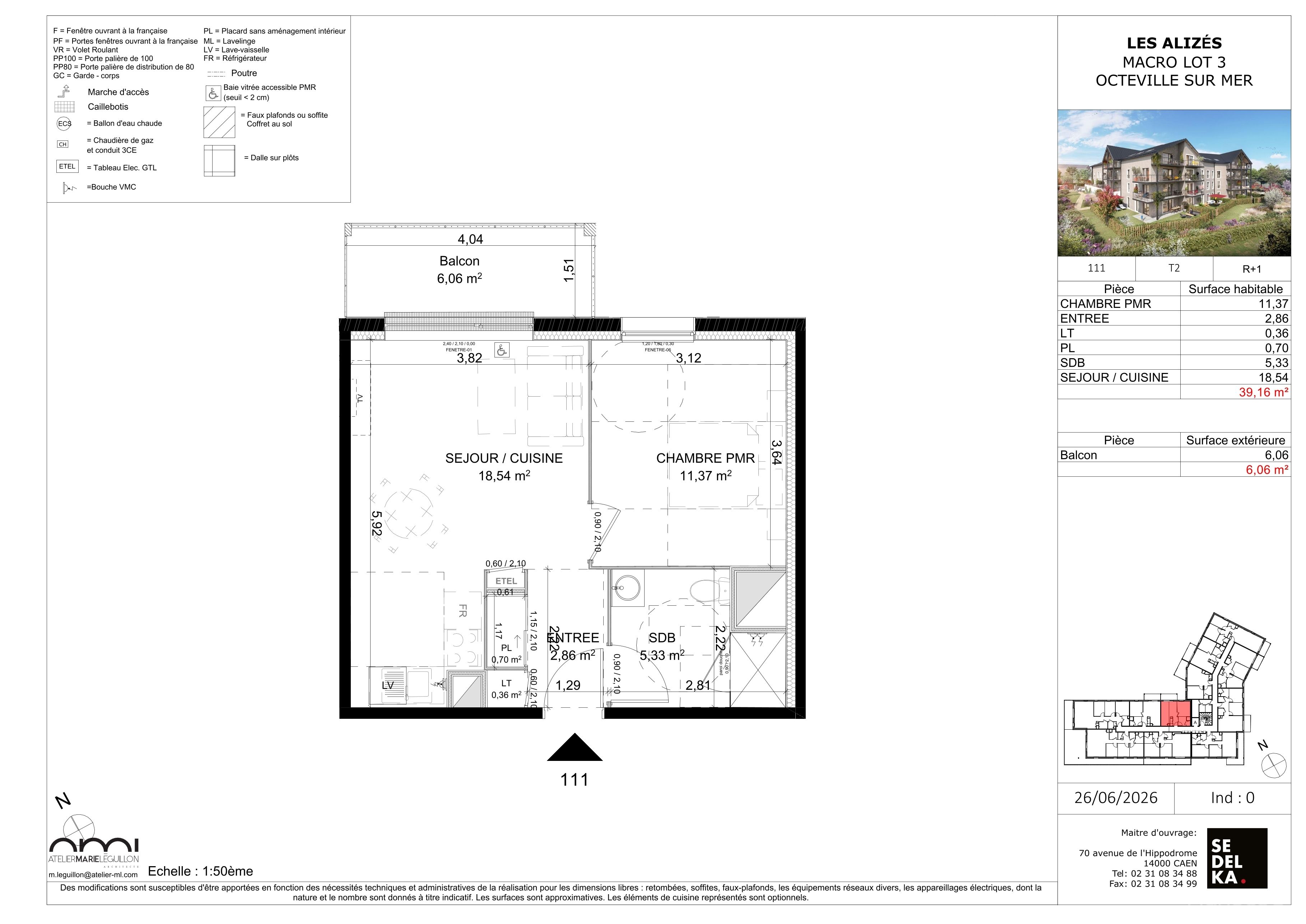 Plan du lot 3-B111