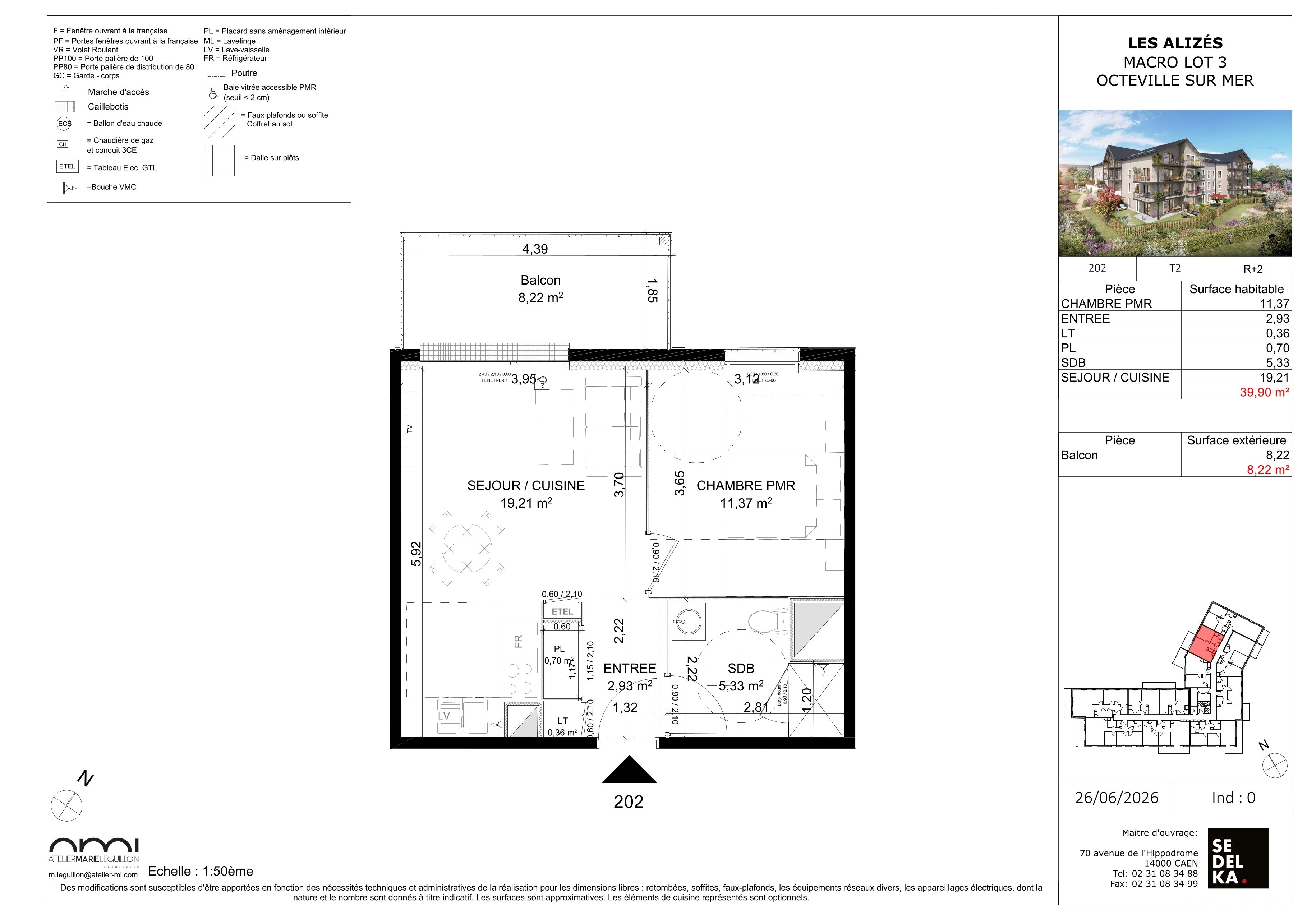 Plan du lot 3-B202