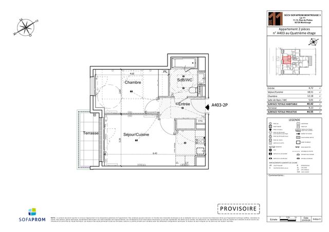 Plan lokalu A403