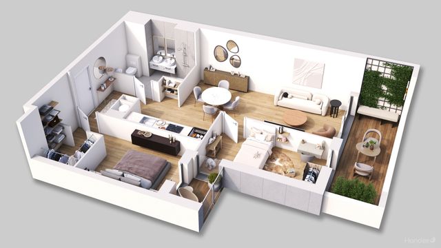 prélude plan 3D T3 05
