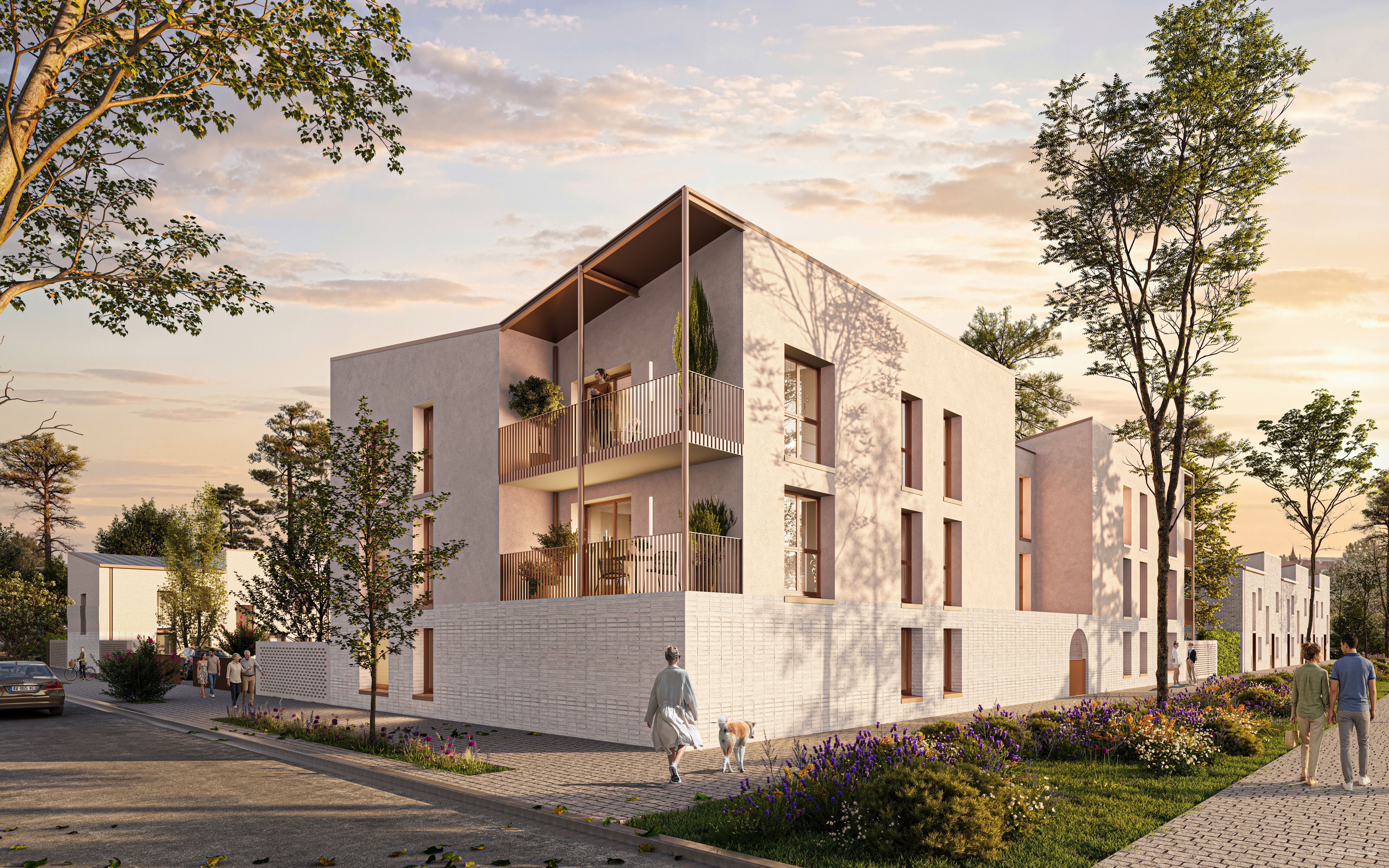 Bâtiment F vue rue