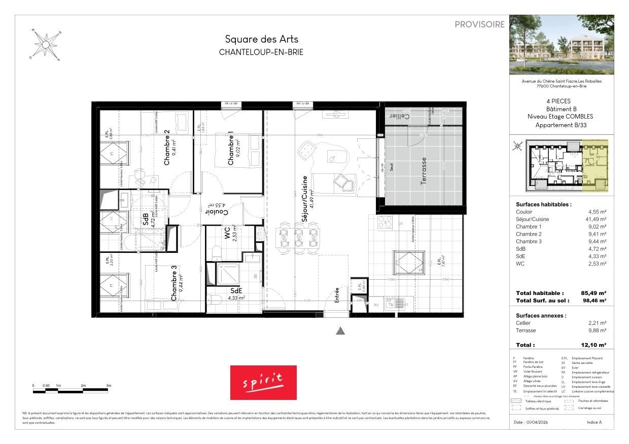 SQUARE DES ARTS - T4