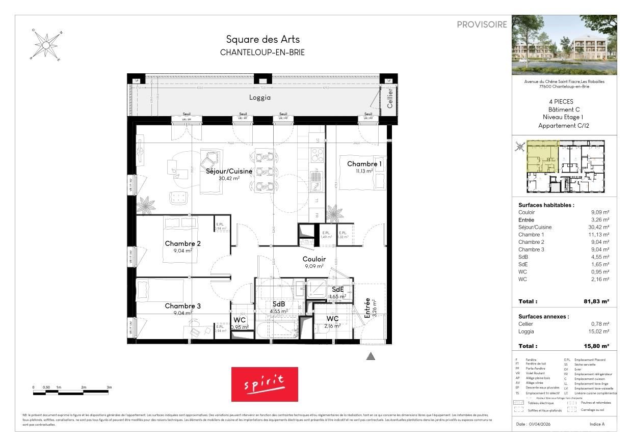 SQUARE DES ARTS - T4